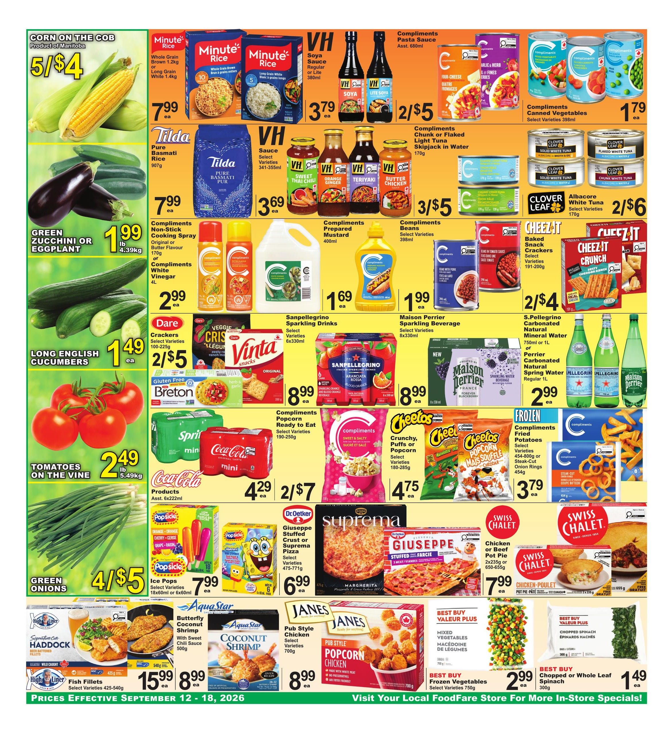 Food Fare Flyer September 12 to 18