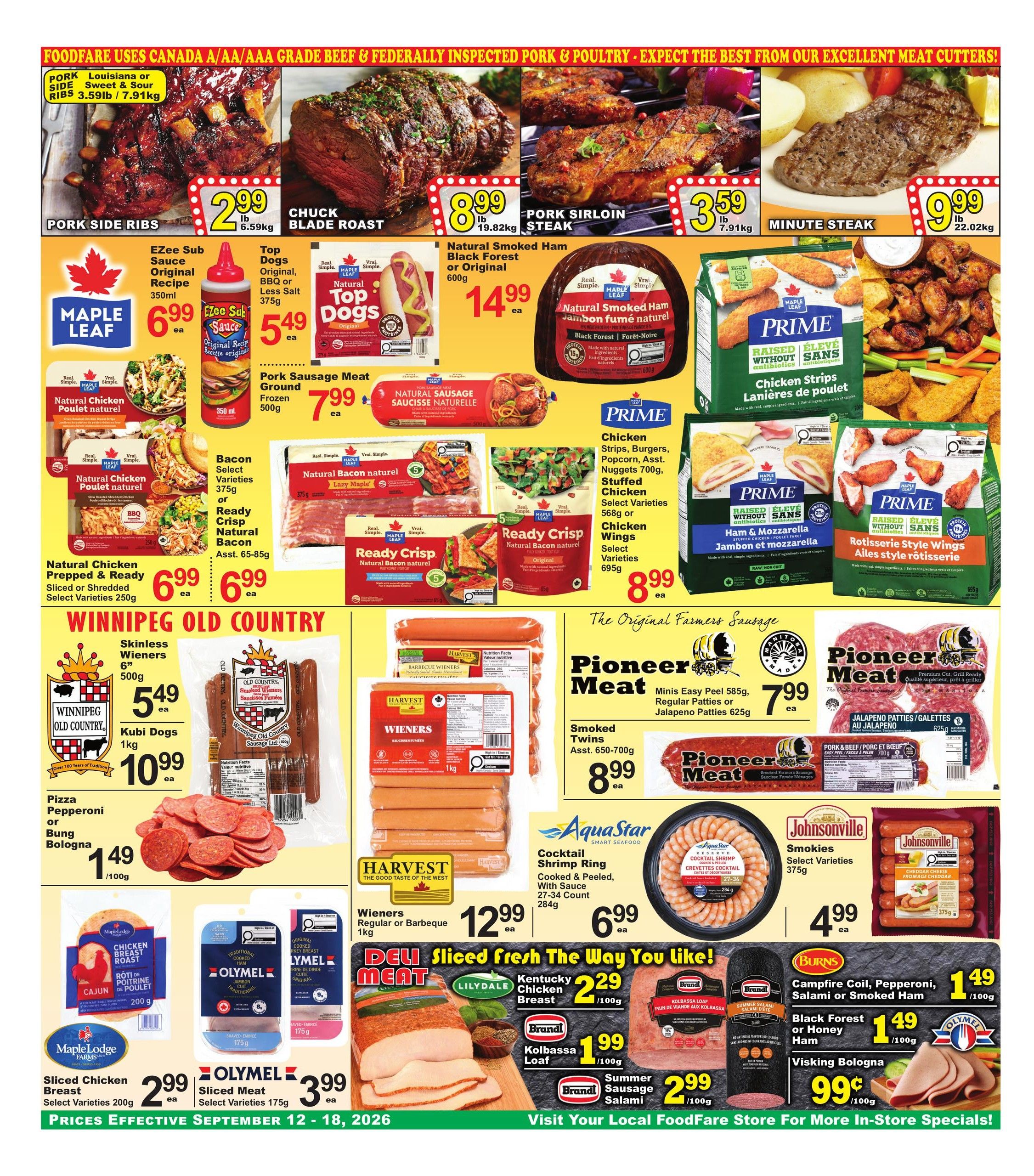 Food Fare Flyer September 12 to 18