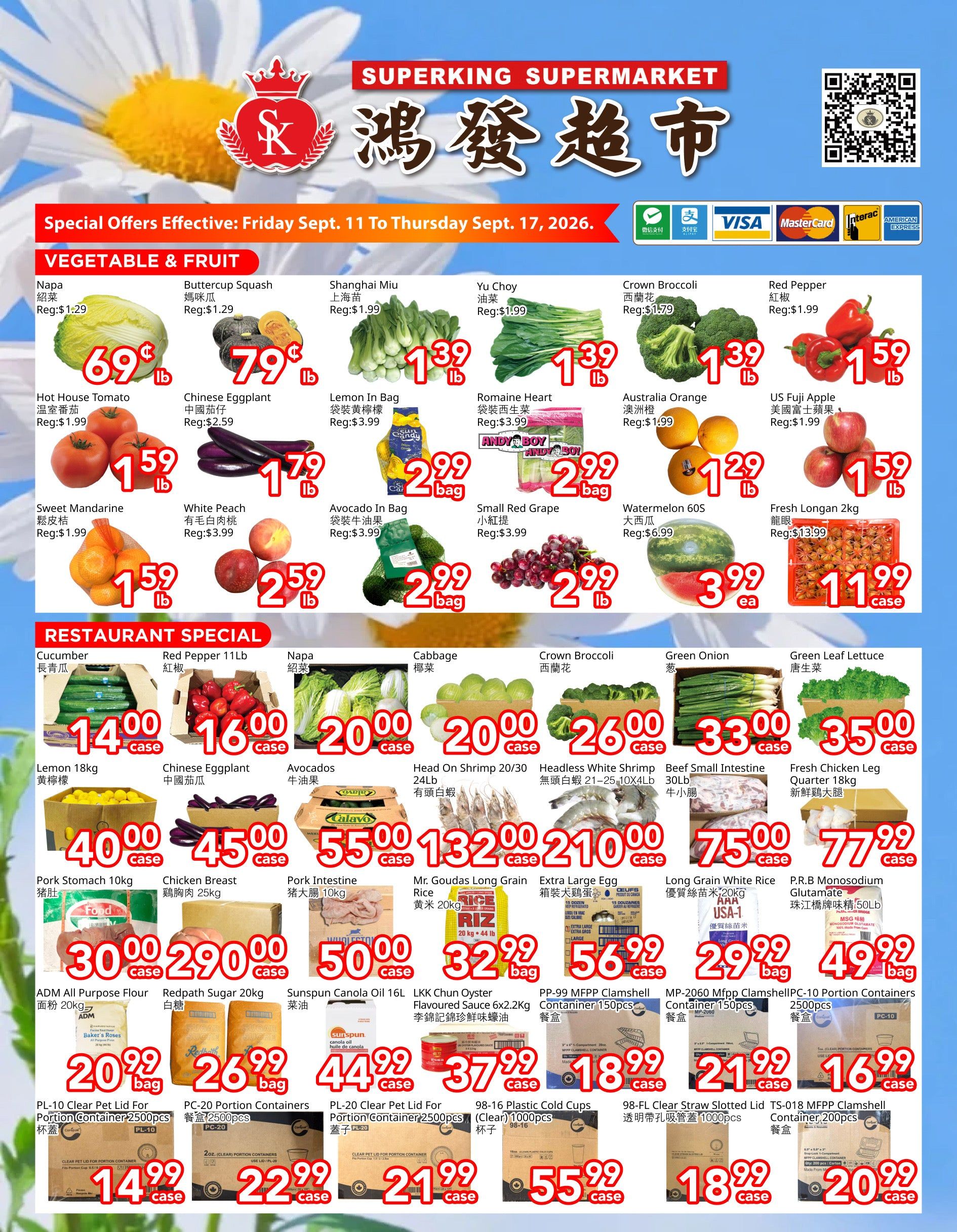 Superking Supermarket (North York) Flyer September 11 to 17