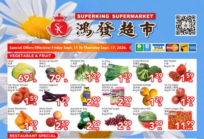 Superking Supermarket (North York) Flyer September 11 to 17