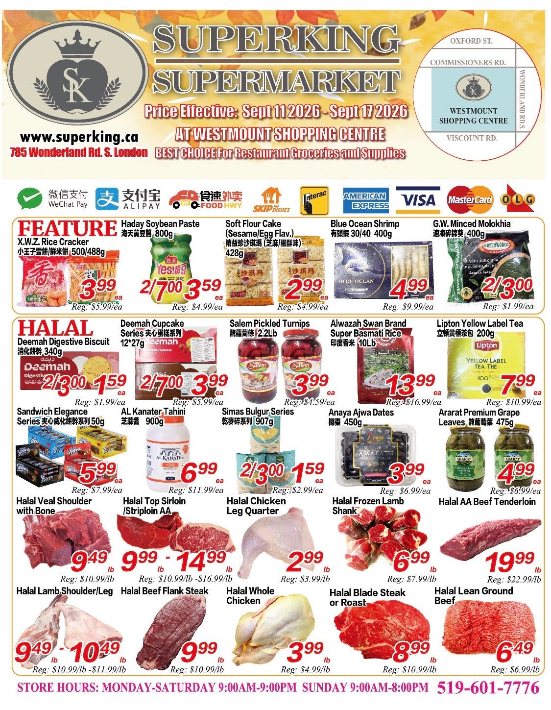 Superking Supermarket (London) Flyer September 11 to 17