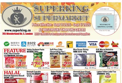 Superking Supermarket (London) Flyer September 11 to 17