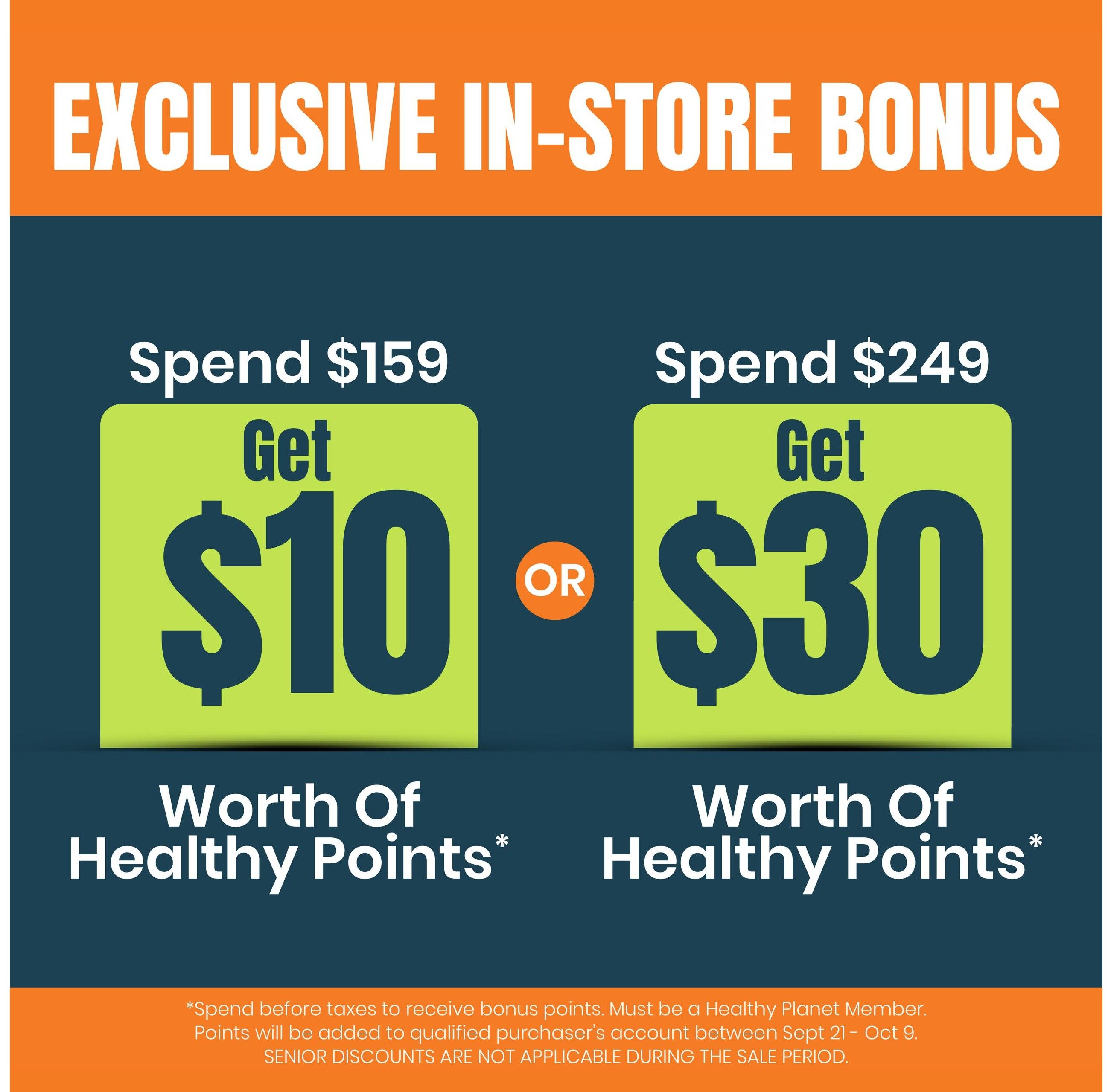 Healthy Planet Flyer September 17 to 20
