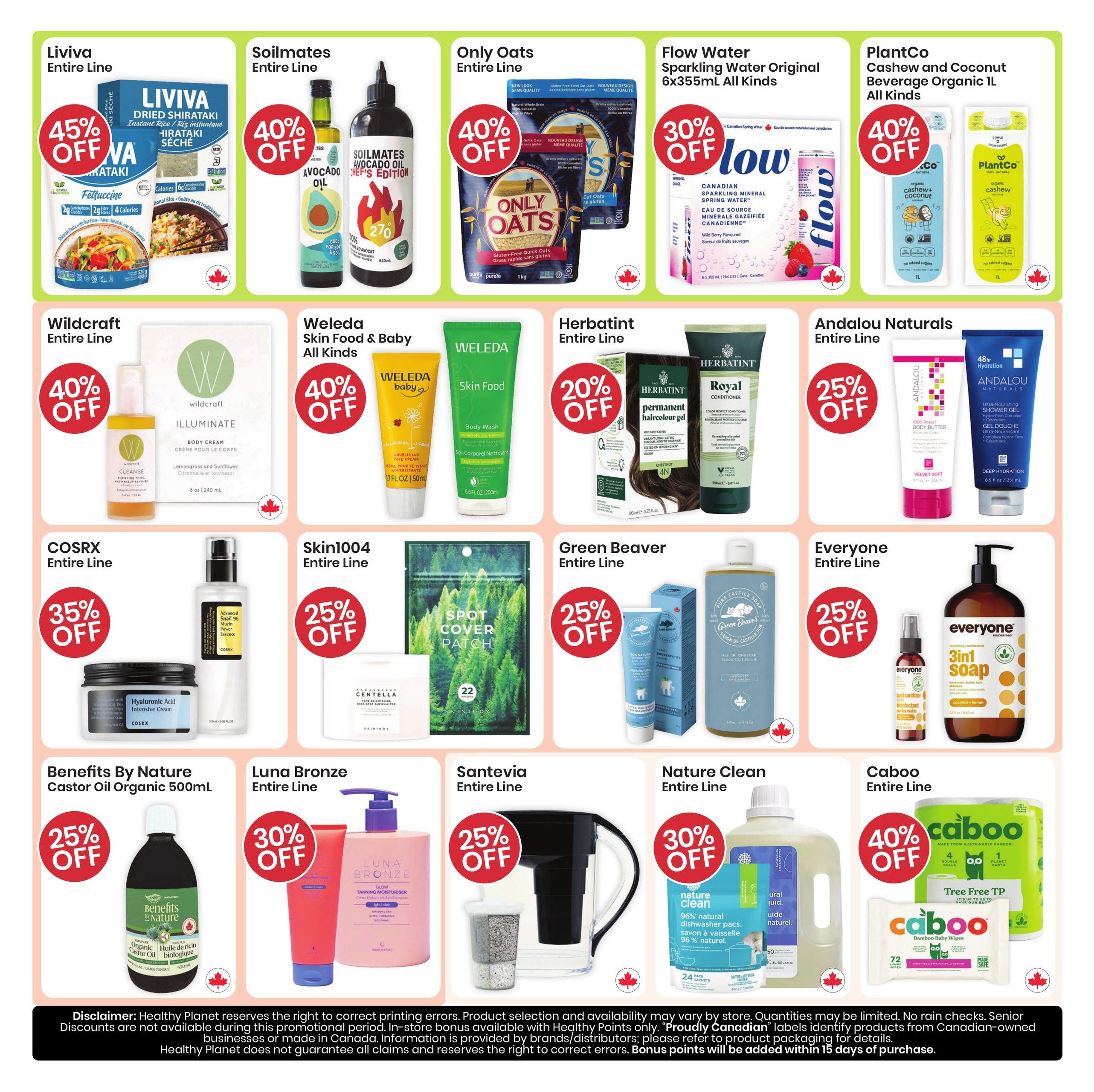 Healthy Planet Flyer September 17 to 20