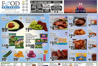 Food Universe (243 Schenactady Ave., Brooklyn, NY) Weekly Ad September 11 - 17, 2026