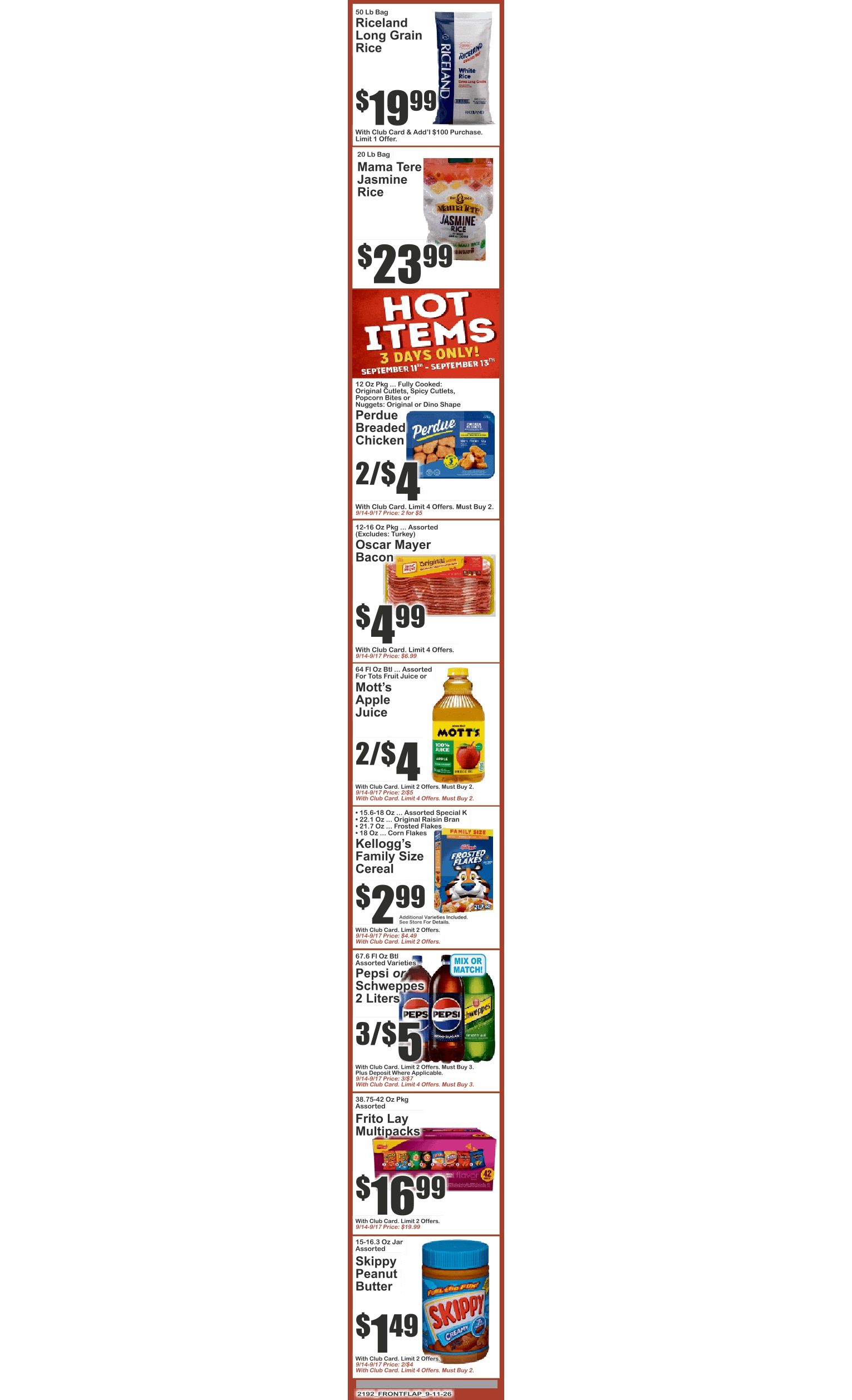 Food Universe (82 W. Kingsbridge Rd., Bronx, NY) Weekly Ad September 11 - 17, 2026