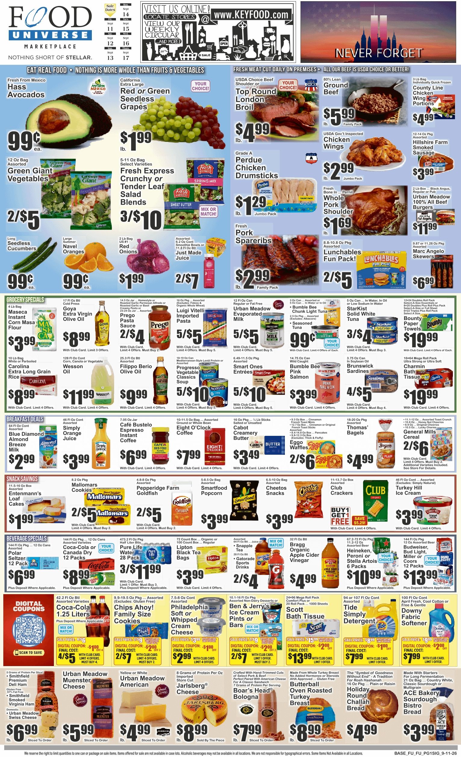 Food Universe (Forest Hills, NY) Weekly Ad September 11 - 17, 2026
