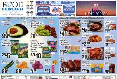 Food Universe (Hazleton, PA) Weekly Ad September 11 - 17, 2026