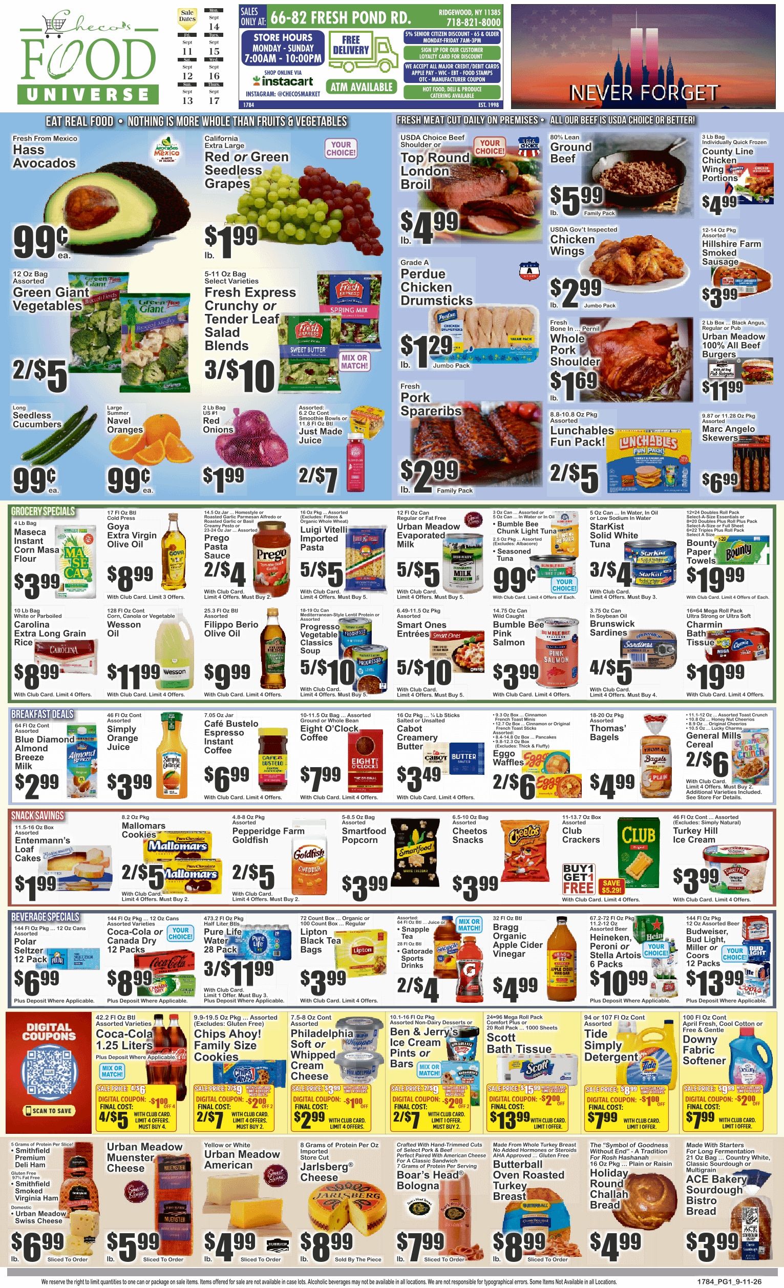 Food Universe (Ridgewood, NY) Weekly Ad September 11 - 17, 2026