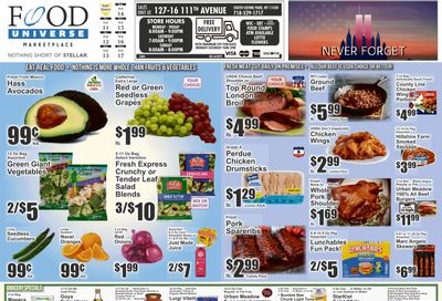 Food Universe (South Ozone Park, NY) Weekly Ad September 11 - 17, 2026