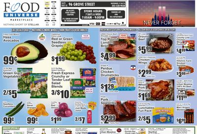 Food Universe (Waterbury, CT) Weekly Ad September 11 - 17, 2026
