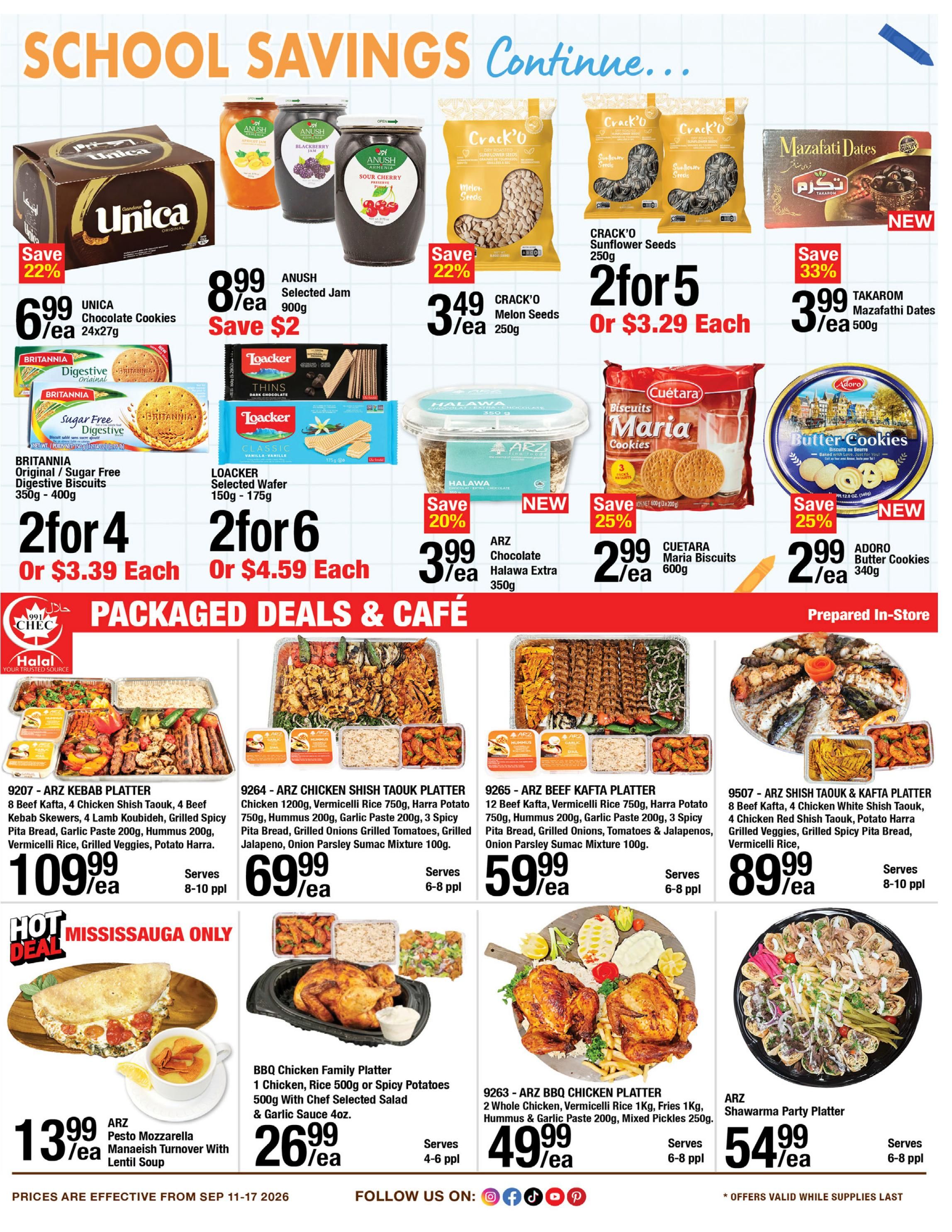 Arz Fine Foods Flyer September 11 to 17