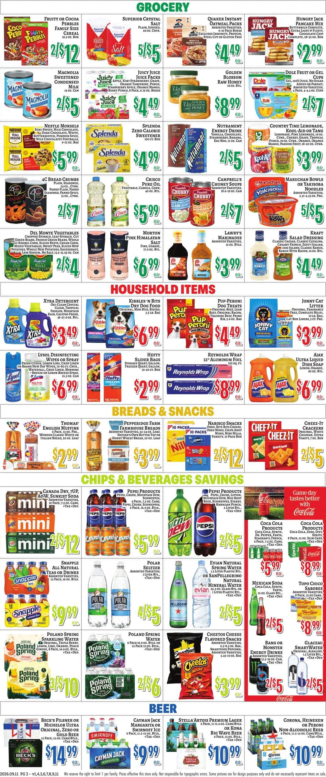 Trade Fair Supermarket Weekly Ad September 11 - 17, 2026