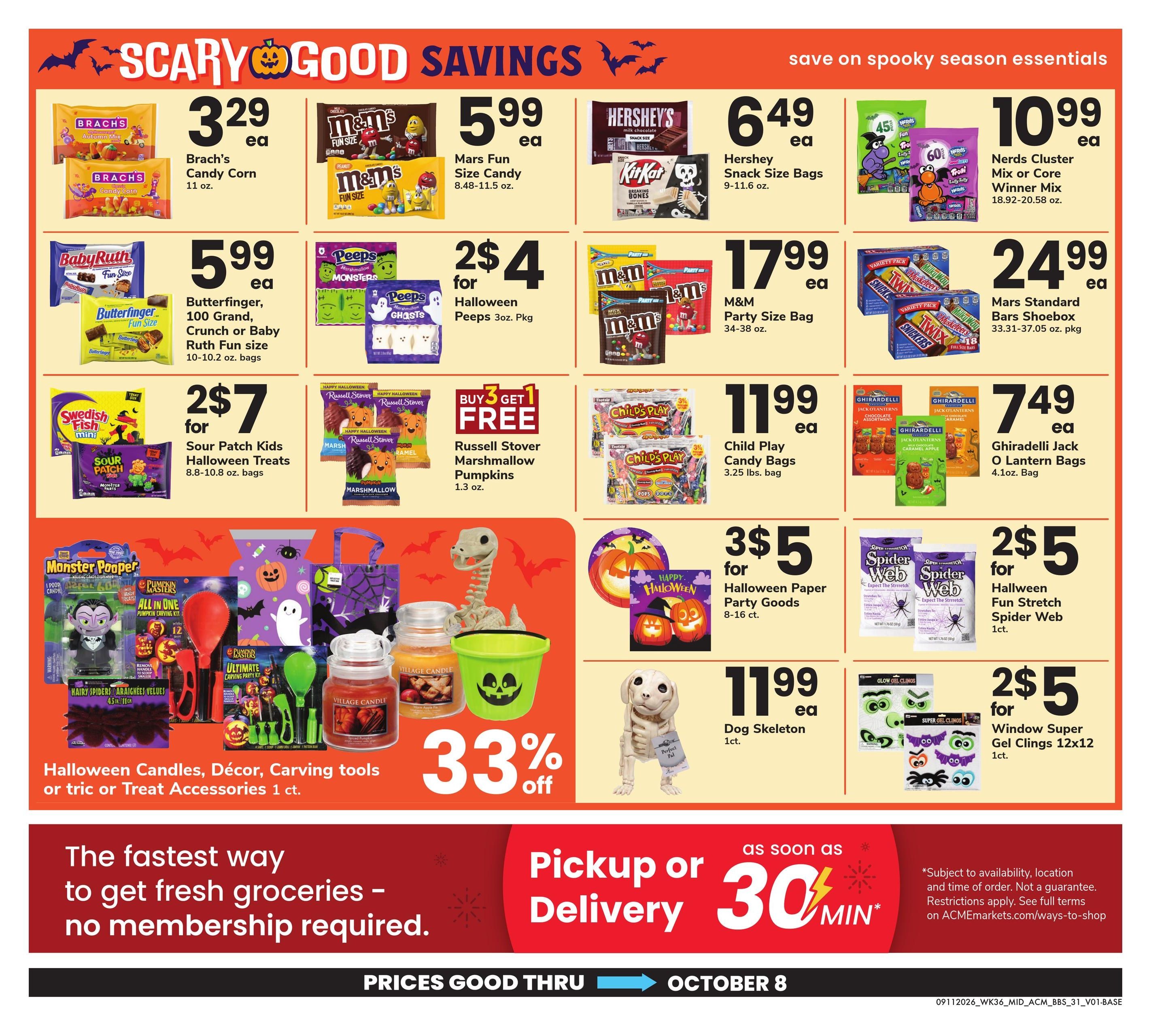 Acme Markets (Jersey City Area, NJ) Big Book of Savings Weekly Ad September 11 - October 8, 2026