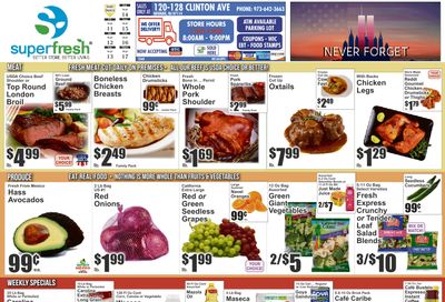 SuperFresh Supermarkets (Newark, NJ) SuperFresh Weekly Ad September 11 - 17, 2026
