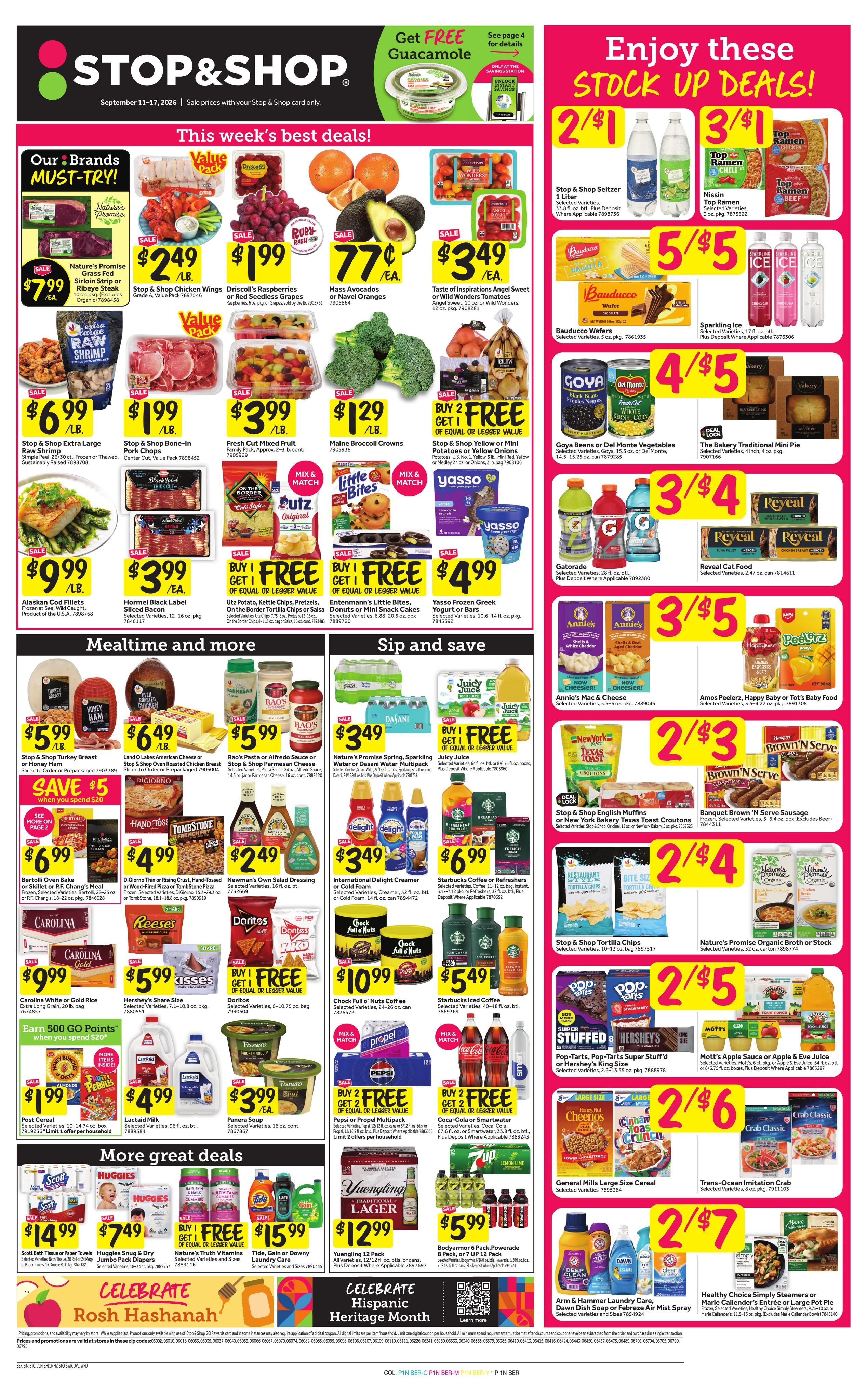 Stop & Shop (Cromwell Area, CT) Weekly Ad September 11 - 17, 2026