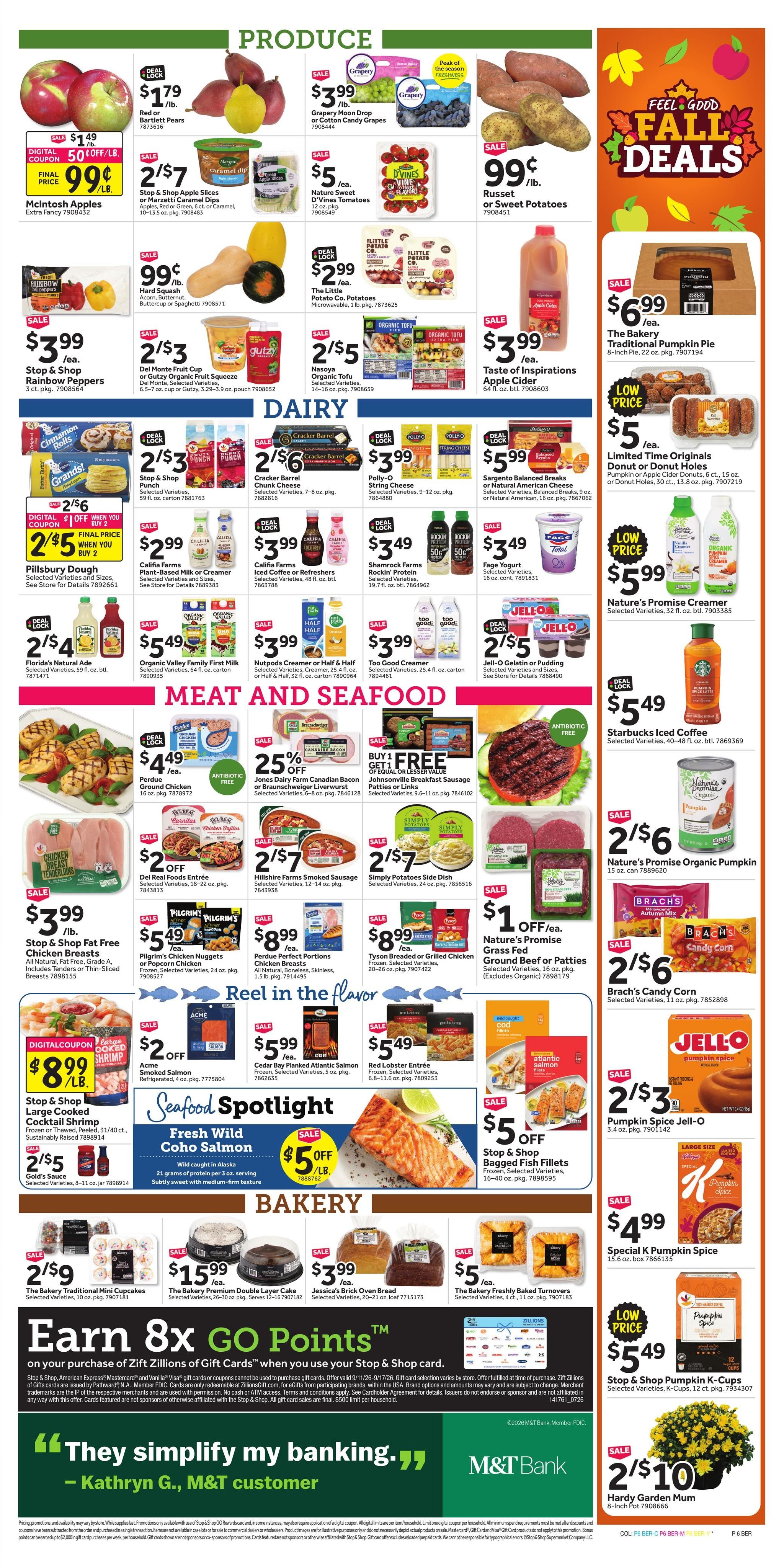Stop & Shop (Cromwell Area, CT) Weekly Ad September 11 - 17, 2026