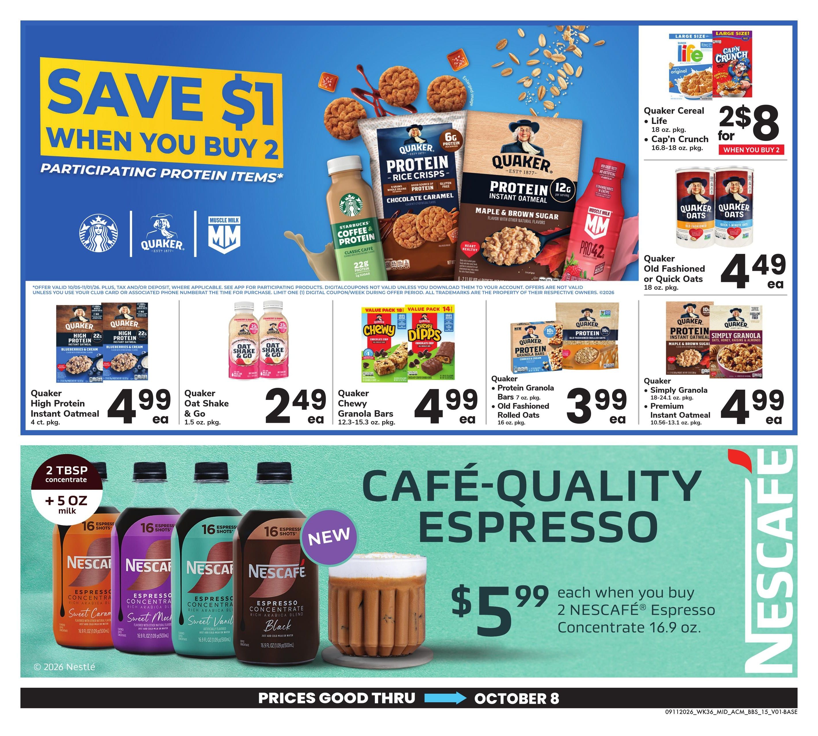 Acme Markets (Dover Area, DE) Big Book of Savings Weekly Ad September 11 - October 8, 2026