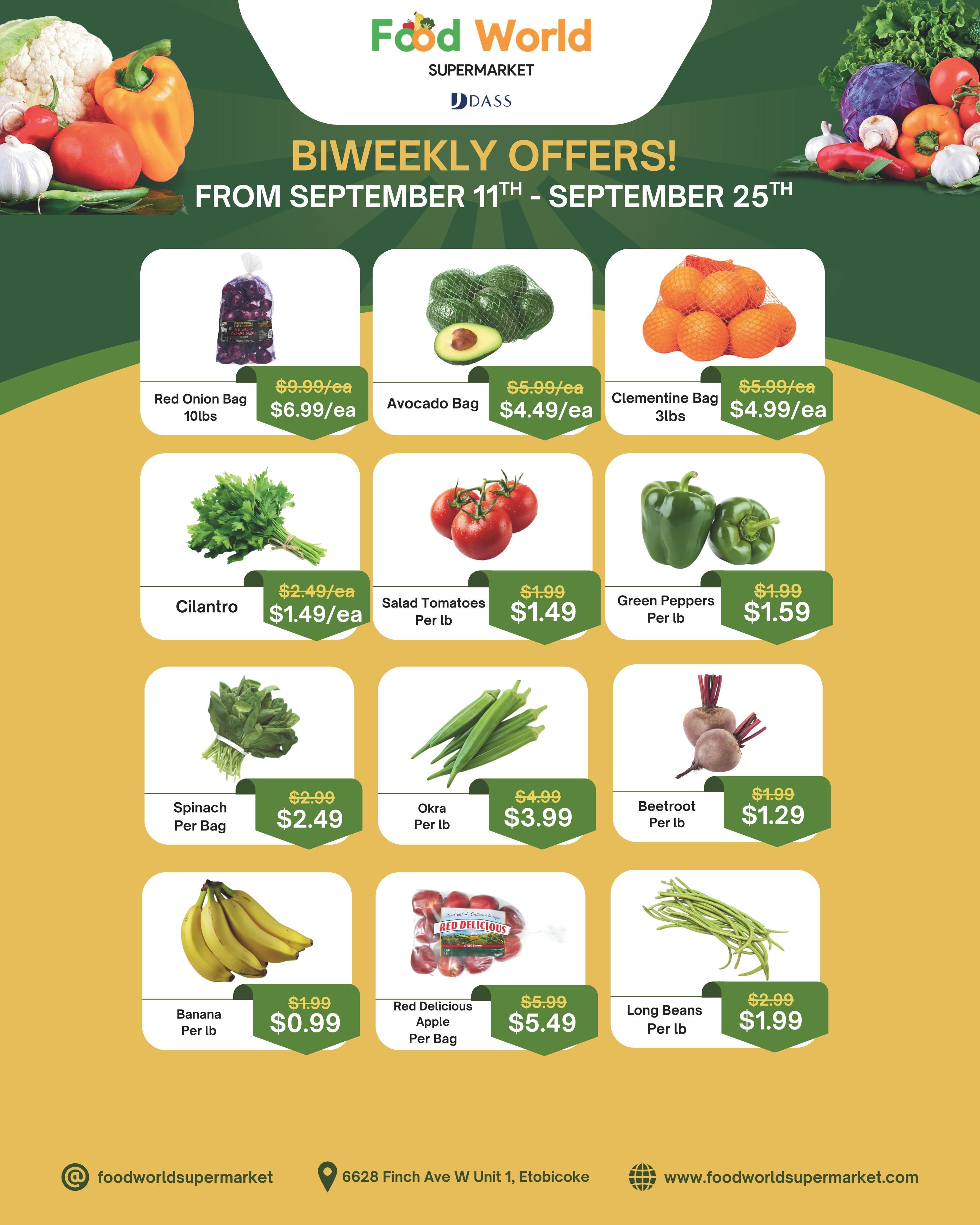 Food World Supermarket Flyer September 11 to 25