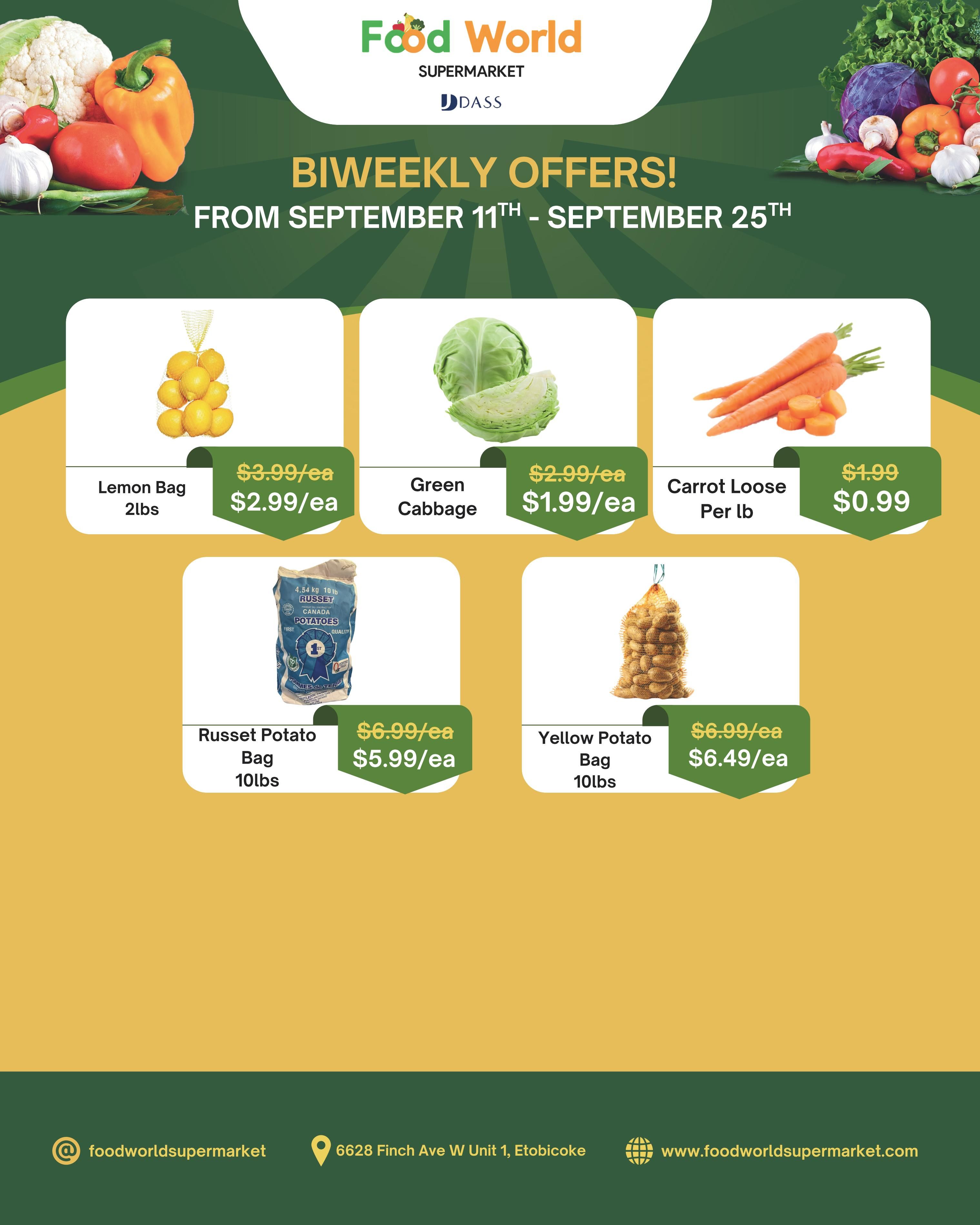 Food World Supermarket Flyer September 11 to 25