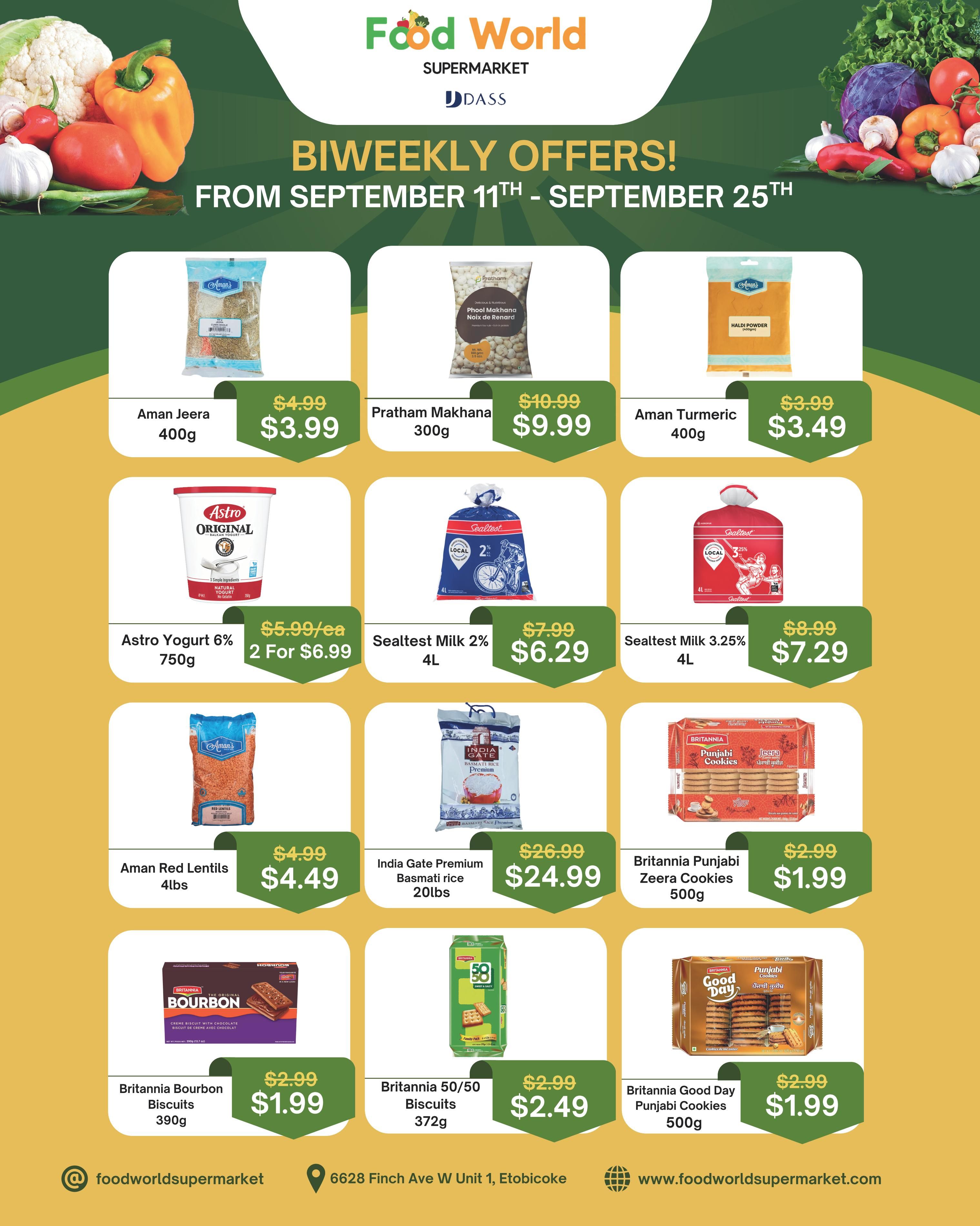 Food World Supermarket Flyer September 11 to 25