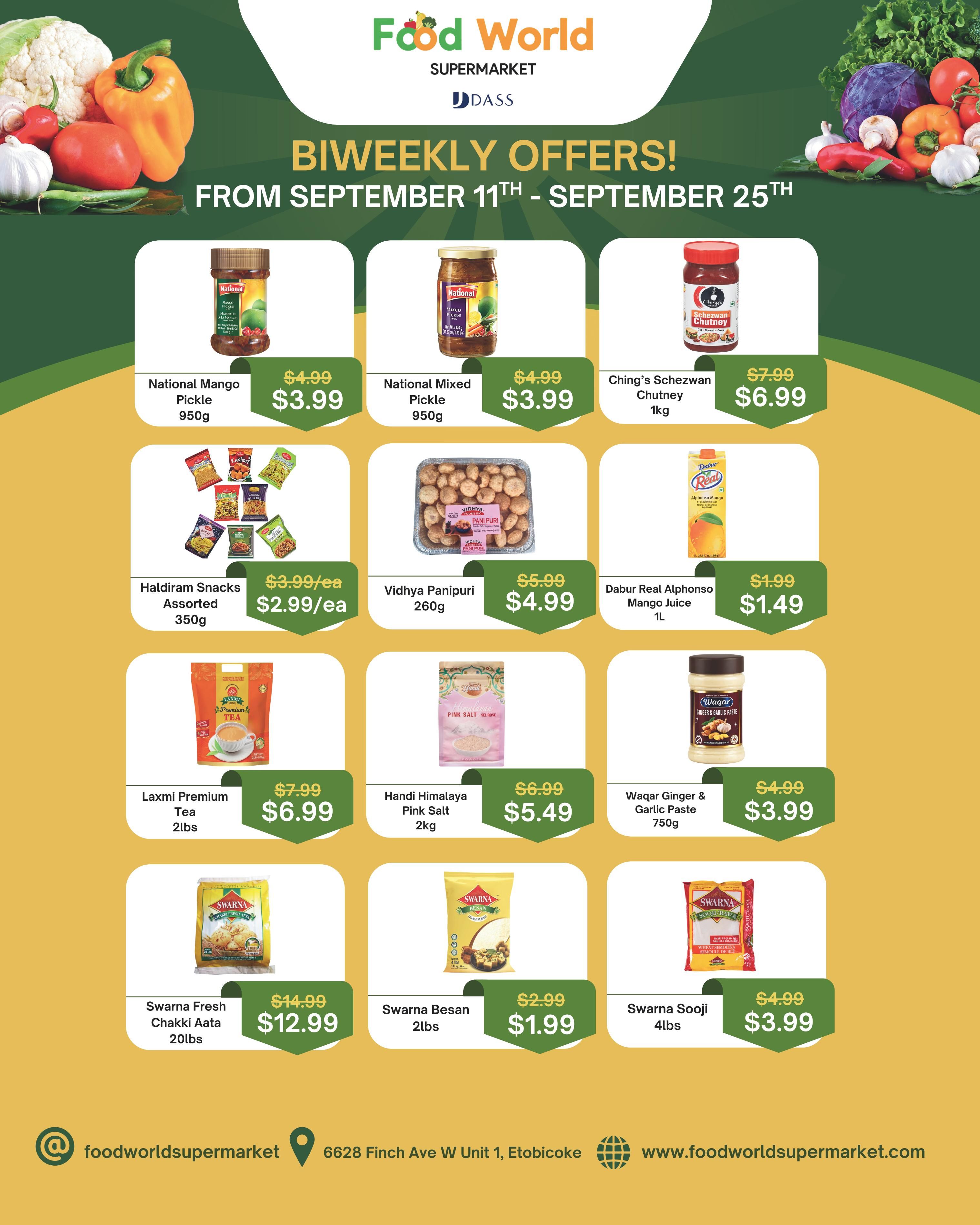 Food World Supermarket Flyer September 11 to 25