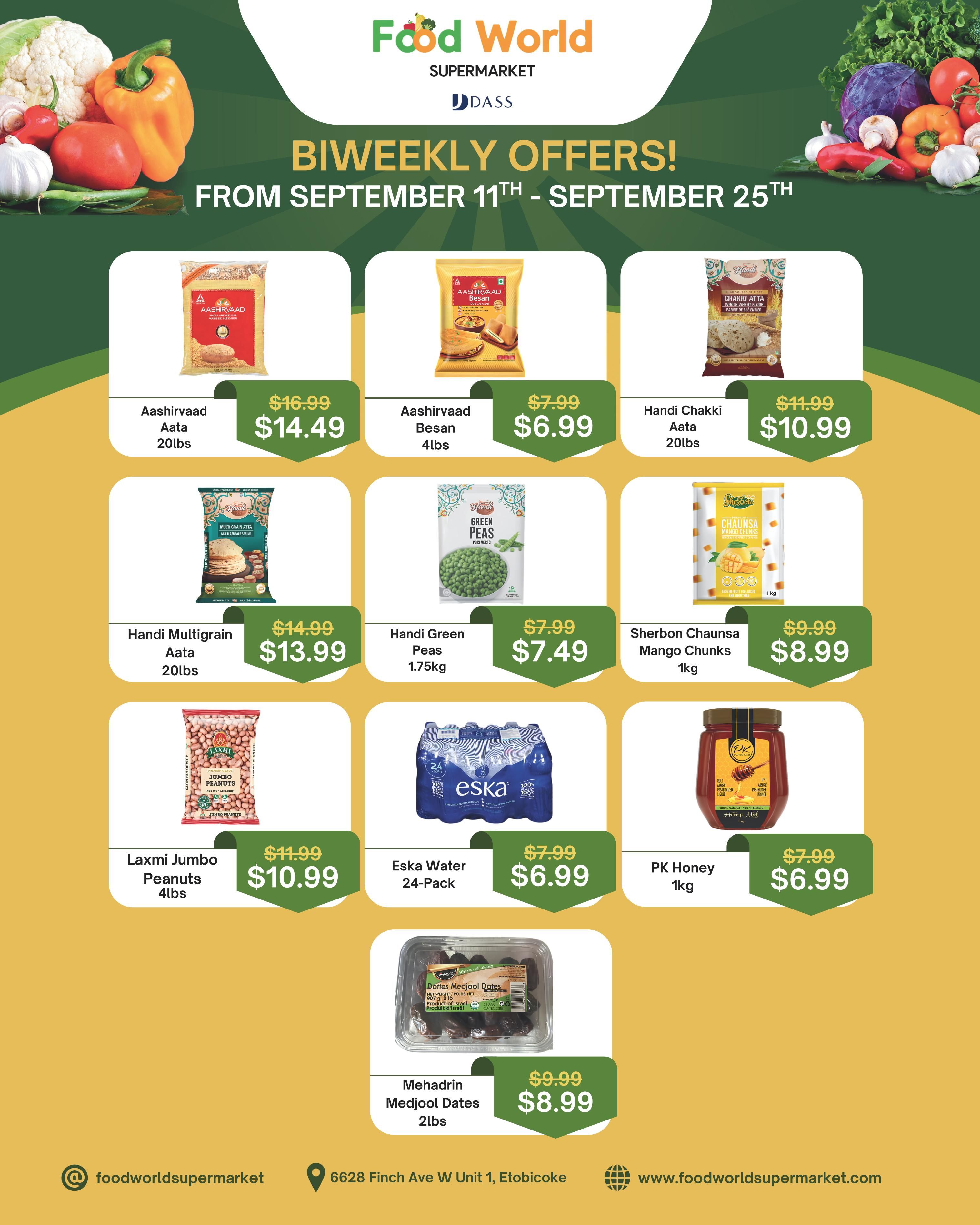 Food World Supermarket Flyer September 11 to 25