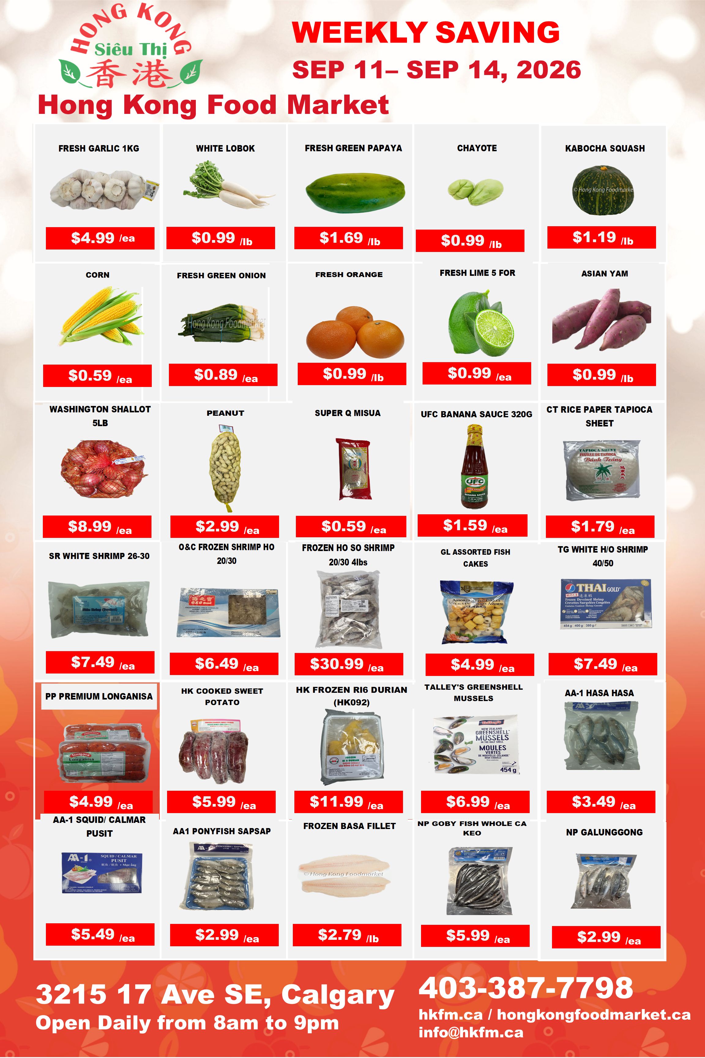 Hong Kong Food Market Flyer September 11 to 14
