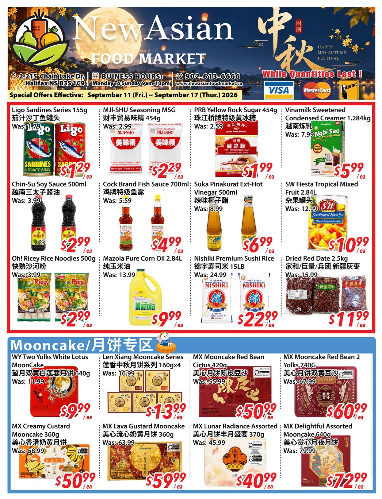 New Asian Food Market Flyer September 11 to 17