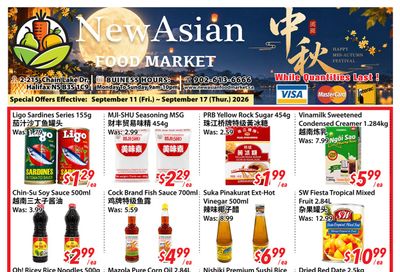New Asian Food Market Flyer September 11 to 17