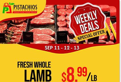 Pistachios Supermarket Flyer September 11 to 16