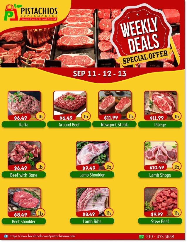 Pistachios Supermarket Flyer September 11 to 16