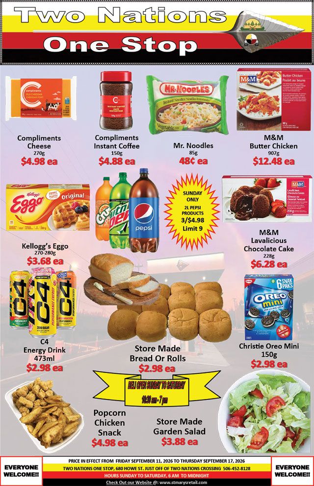 Two Nations One Stop Flyer September 11 to 17