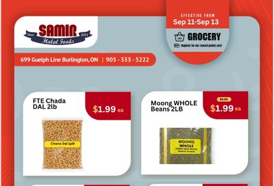 Samir Supermarket (Burlington) Flyer September 11 to 13