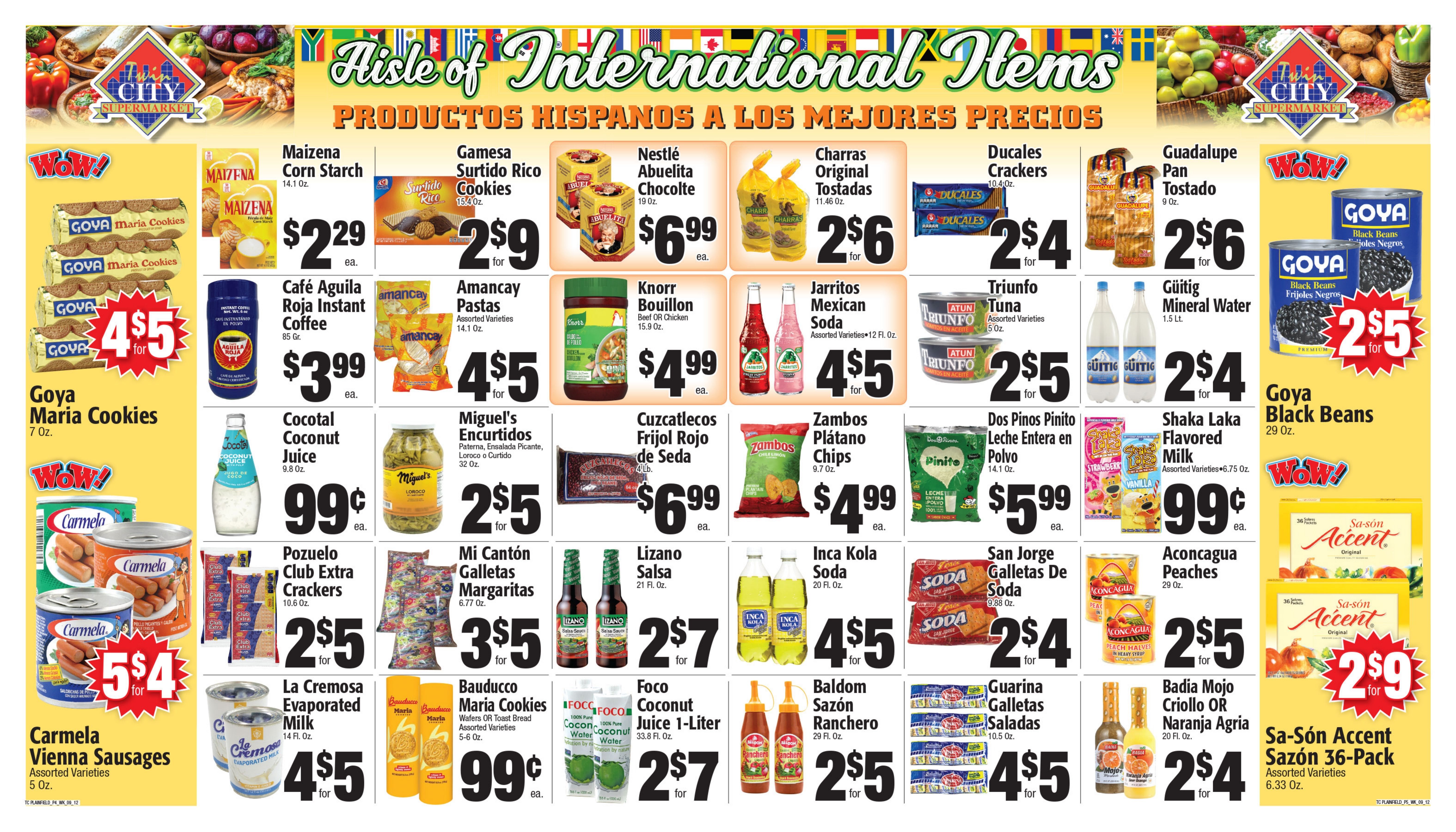 Twin City Supermarket (600 Park Avenue, Plainfield, NJ) Weekly Ad September 7 - 13, 2026