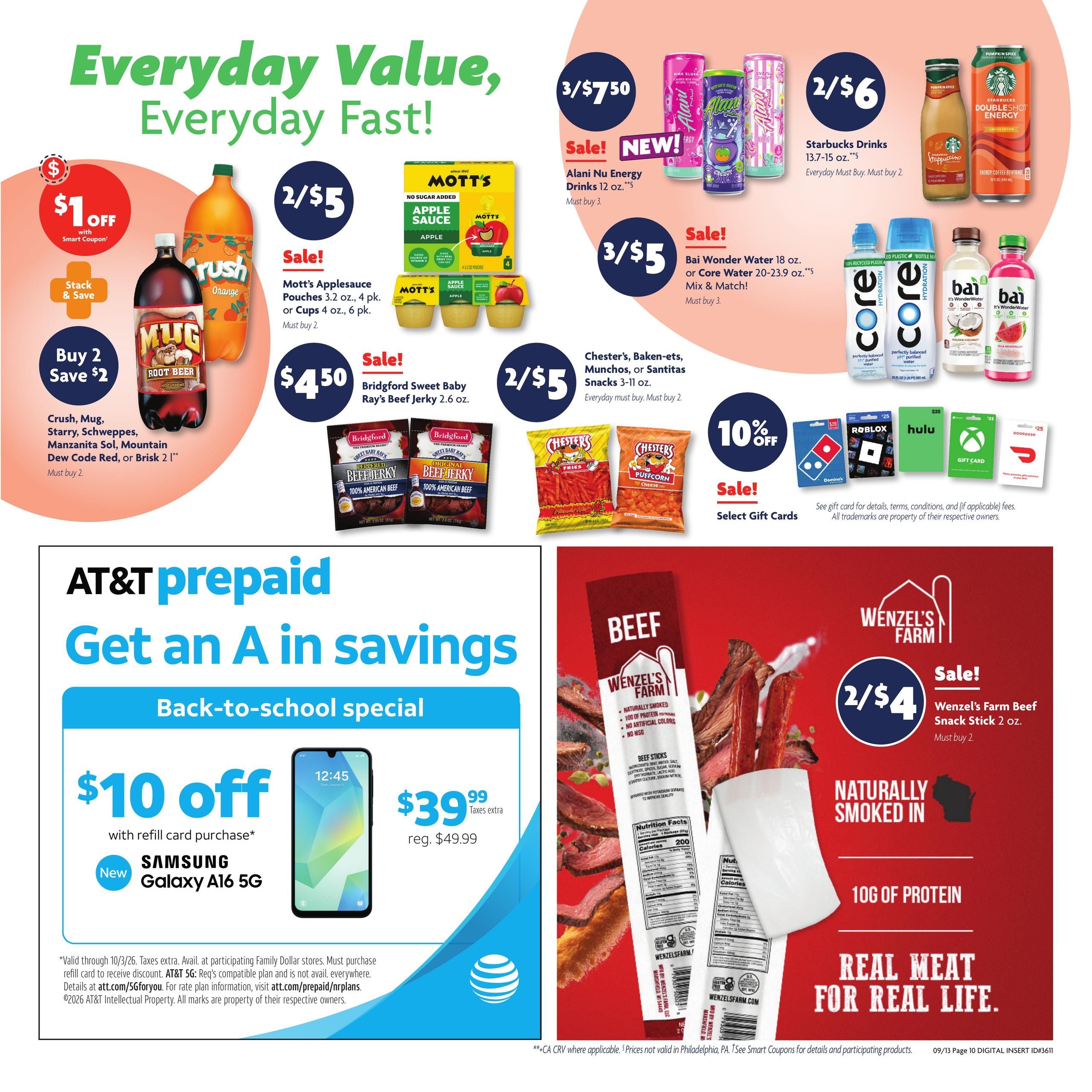 Family Dollar (Columbus-Corinth Area, MS) Weekly Ad September 13 - 19, 2026