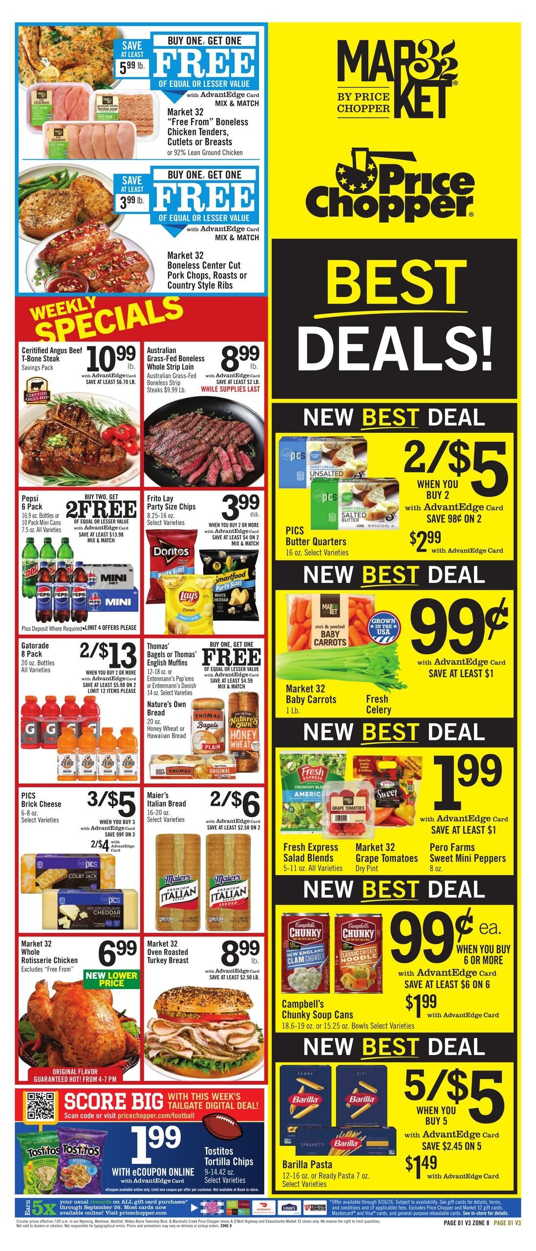 Price Chopper (Monticello Area, NY) Weekly Ad September 13 - 19, 2026