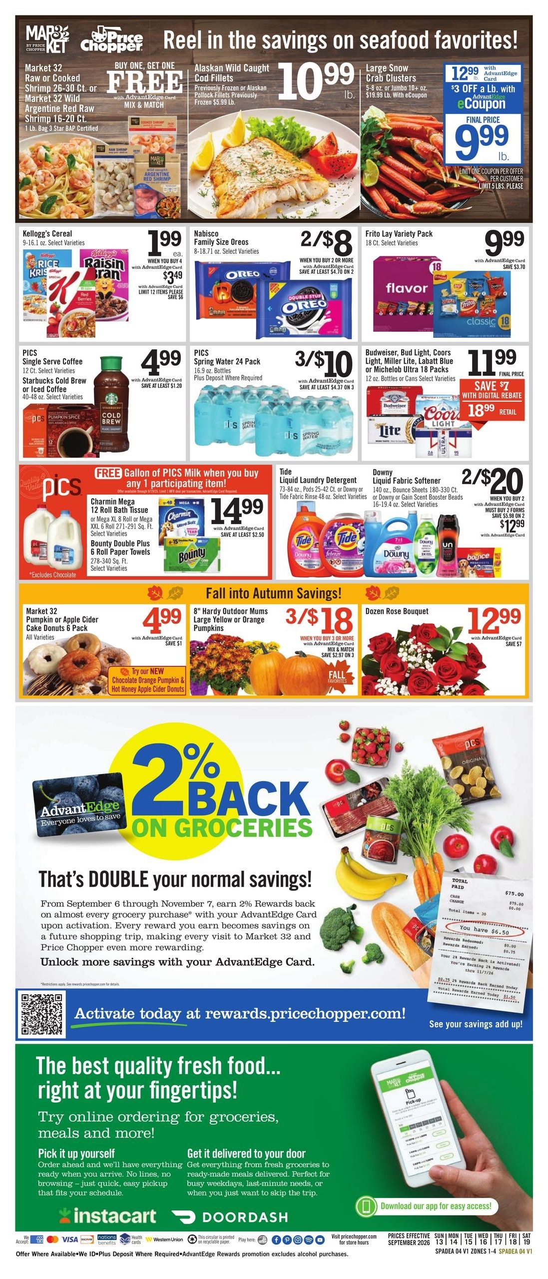 Price Chopper (Syracuse Area, NY) Weekly Ad September 13 - 19, 2026
