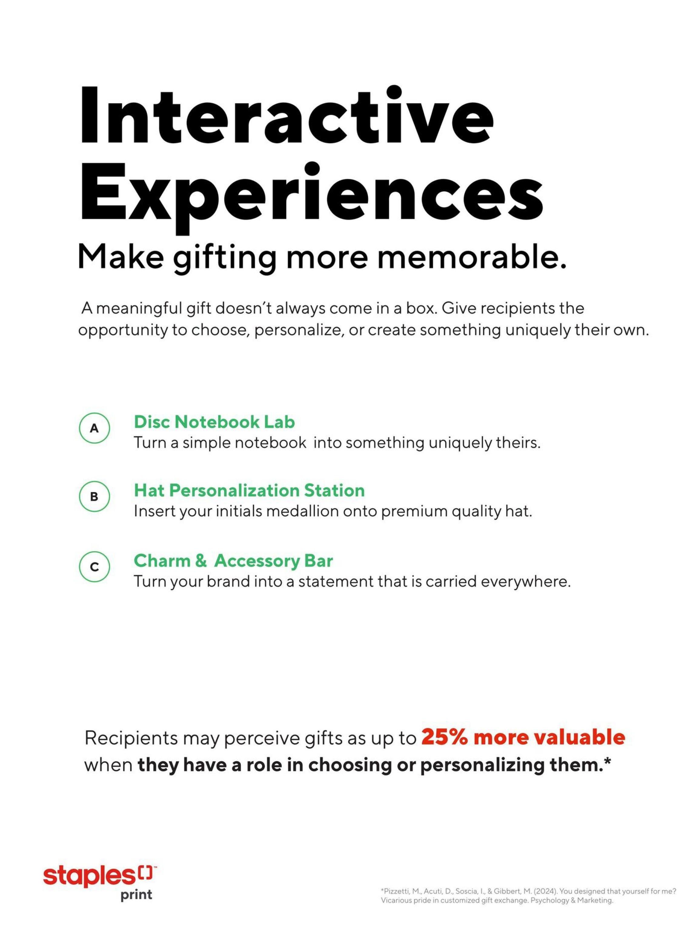 Staples Holiday Idea Gift Guide September 10 to December 31