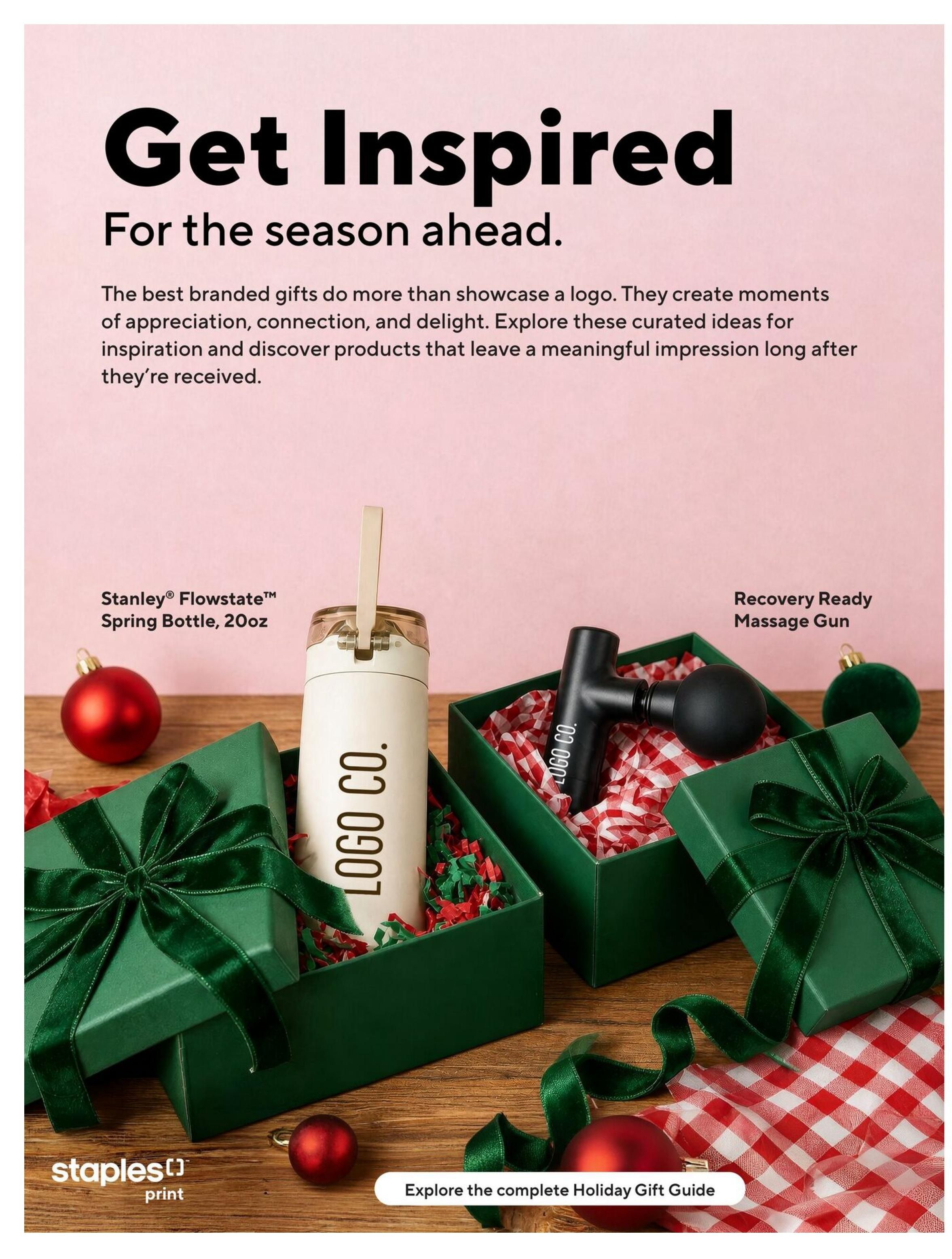 Staples Holiday Idea Gift Guide September 10 to December 31