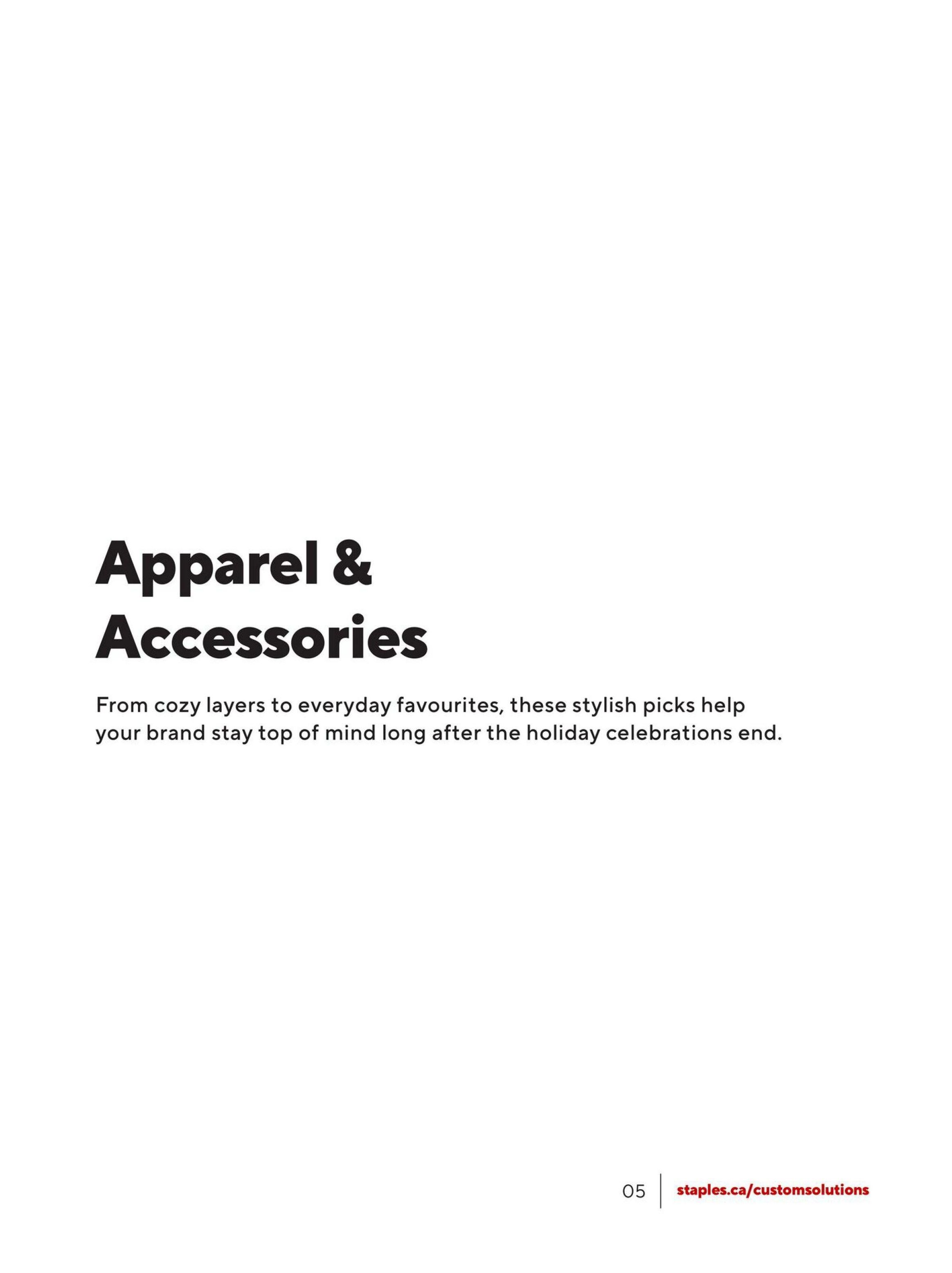 Staples Holiday Idea Gift Guide September 10 to December 31