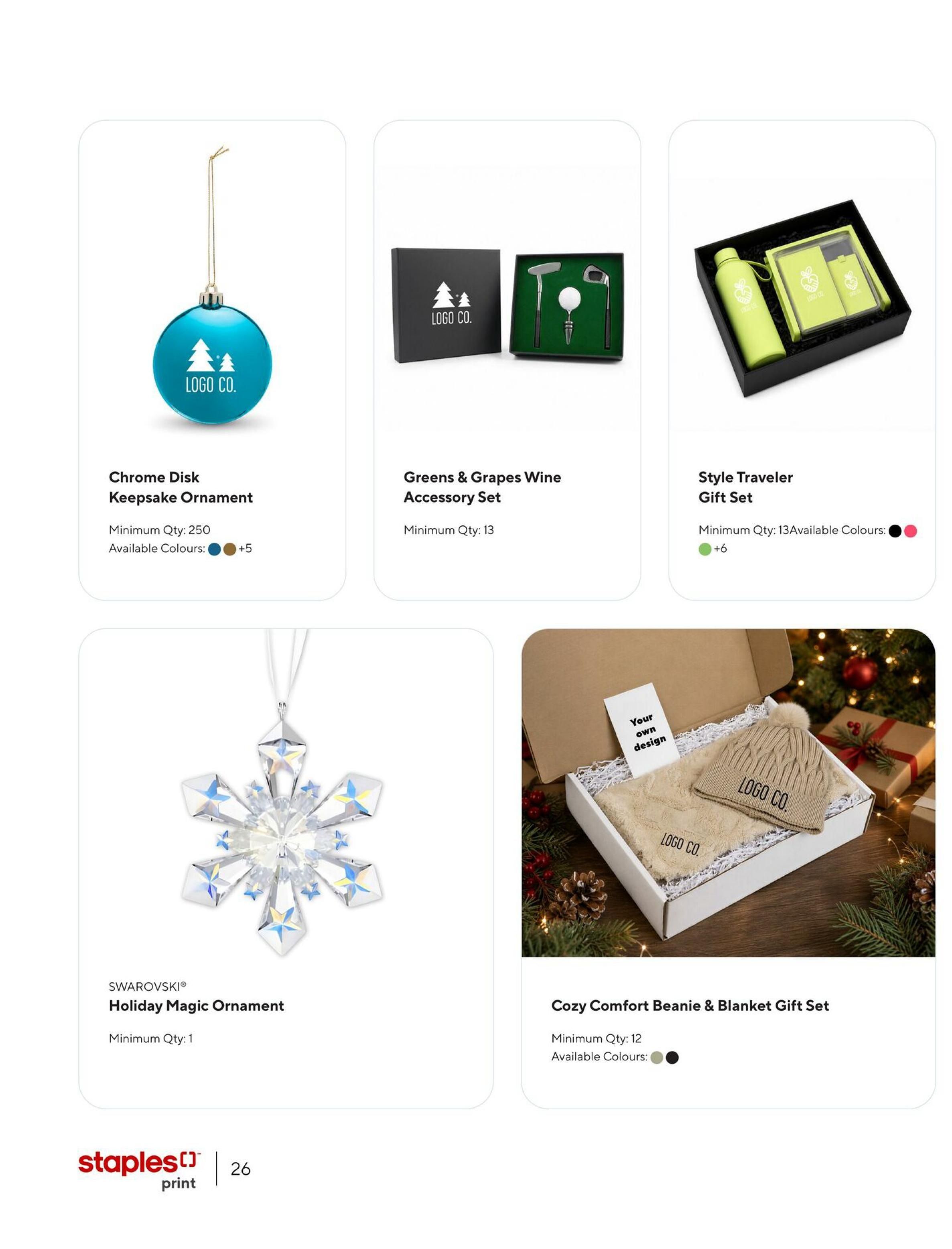 Staples Holiday Idea Gift Guide September 10 to December 31
