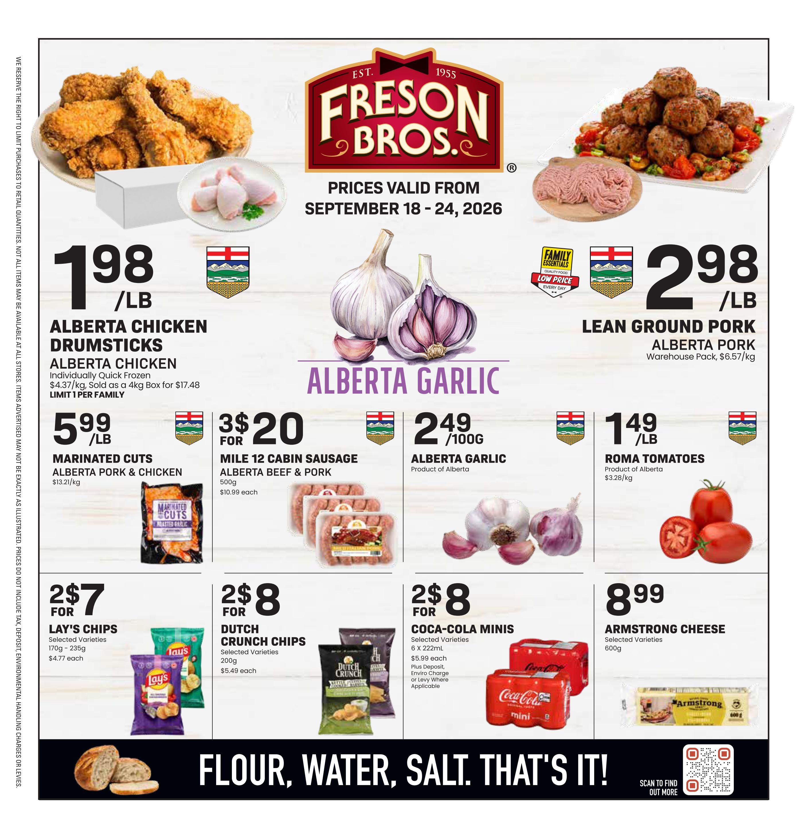 Freson Bros. Flyer September 18 to 24