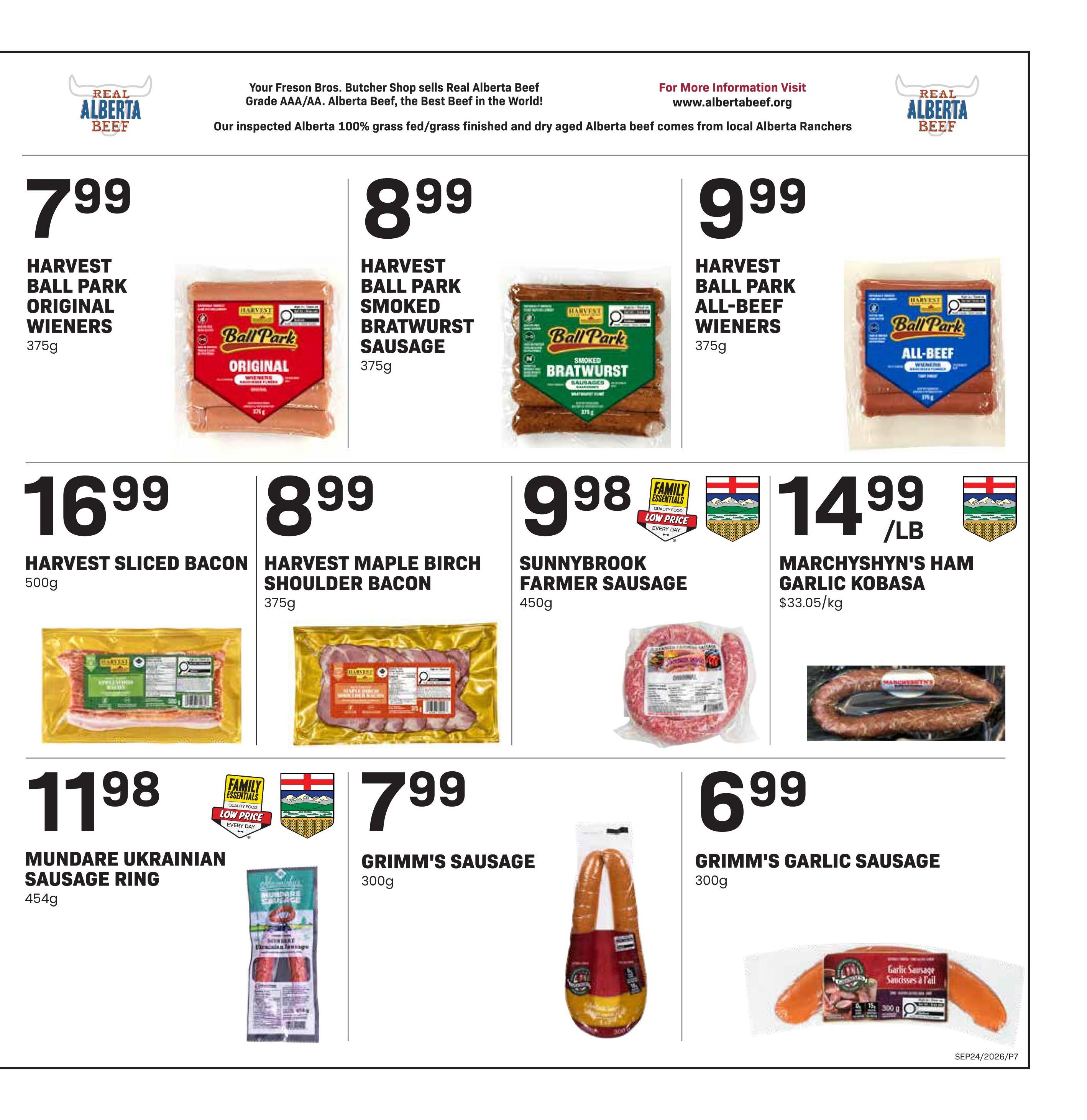 Freson Bros. Flyer September 18 to 24