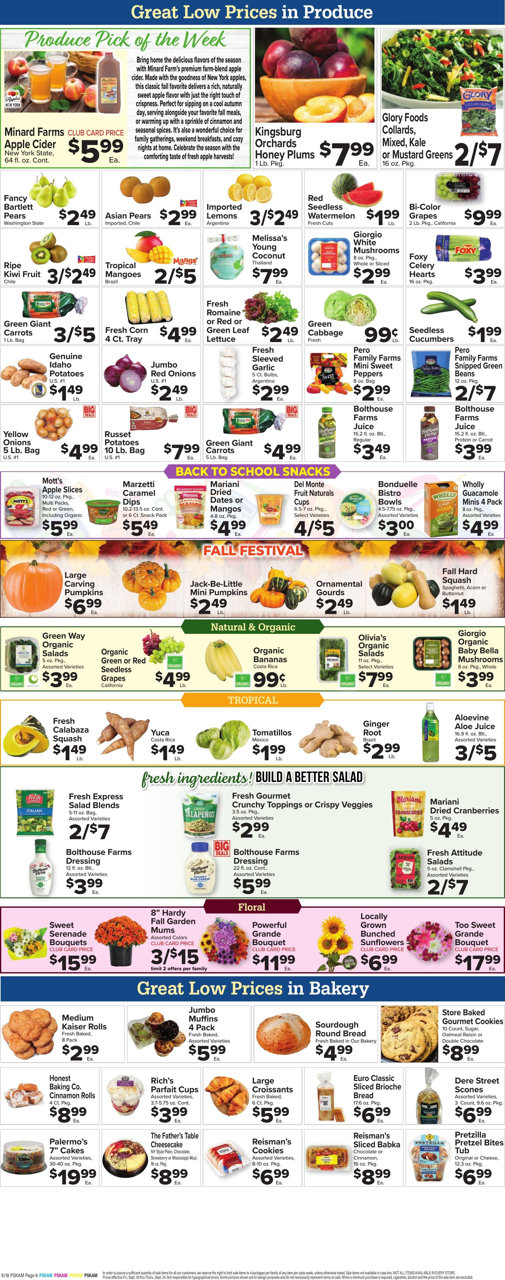 Foodtown Weekly Ad September 18 - 24, 2026
