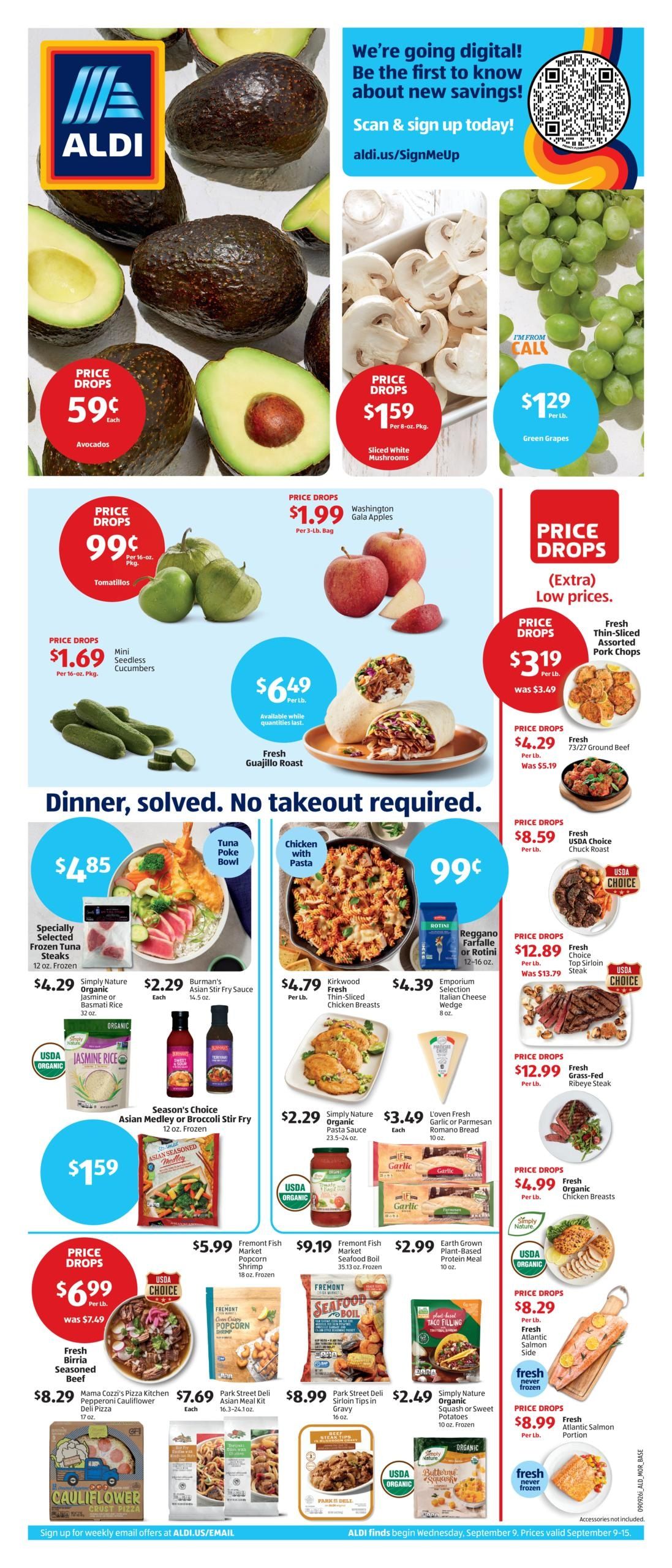 ALDI (Cambria Area, CA) Weekly Ad September 9 - 15, 2026