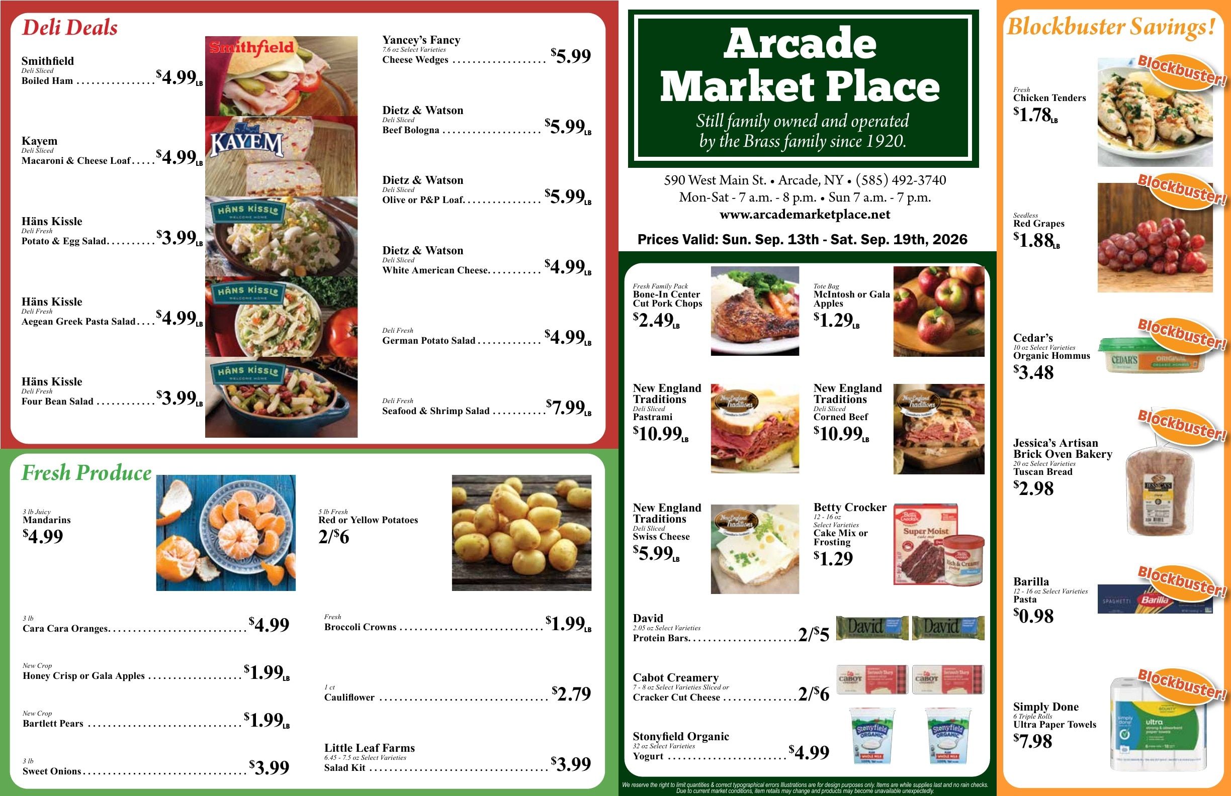 Arcade Market Place Weekly Ad September 13 - 19, 2026