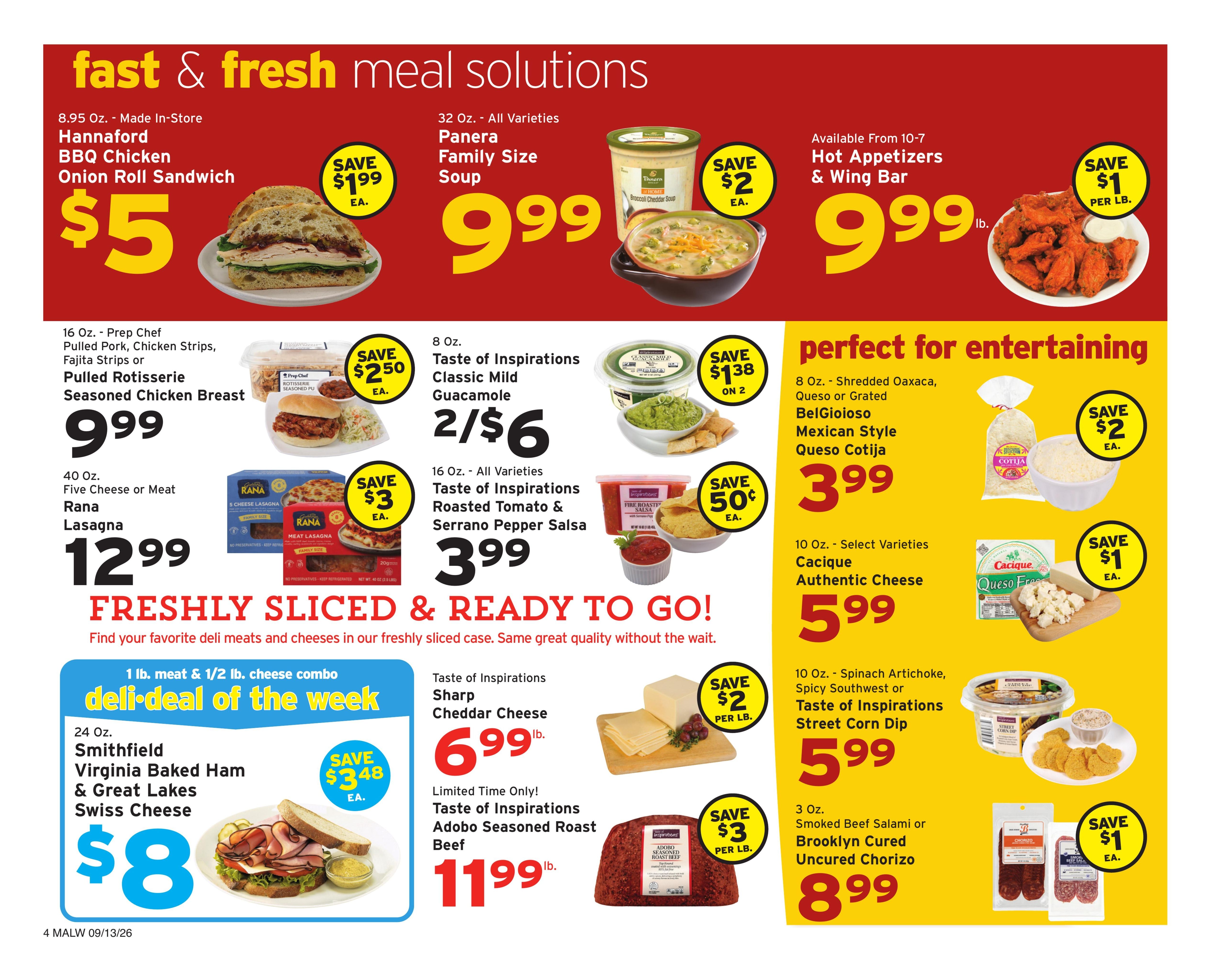 Hannaford (Athol Area, MA) Week 38 Weekly Ad September 13 - 19, 2026