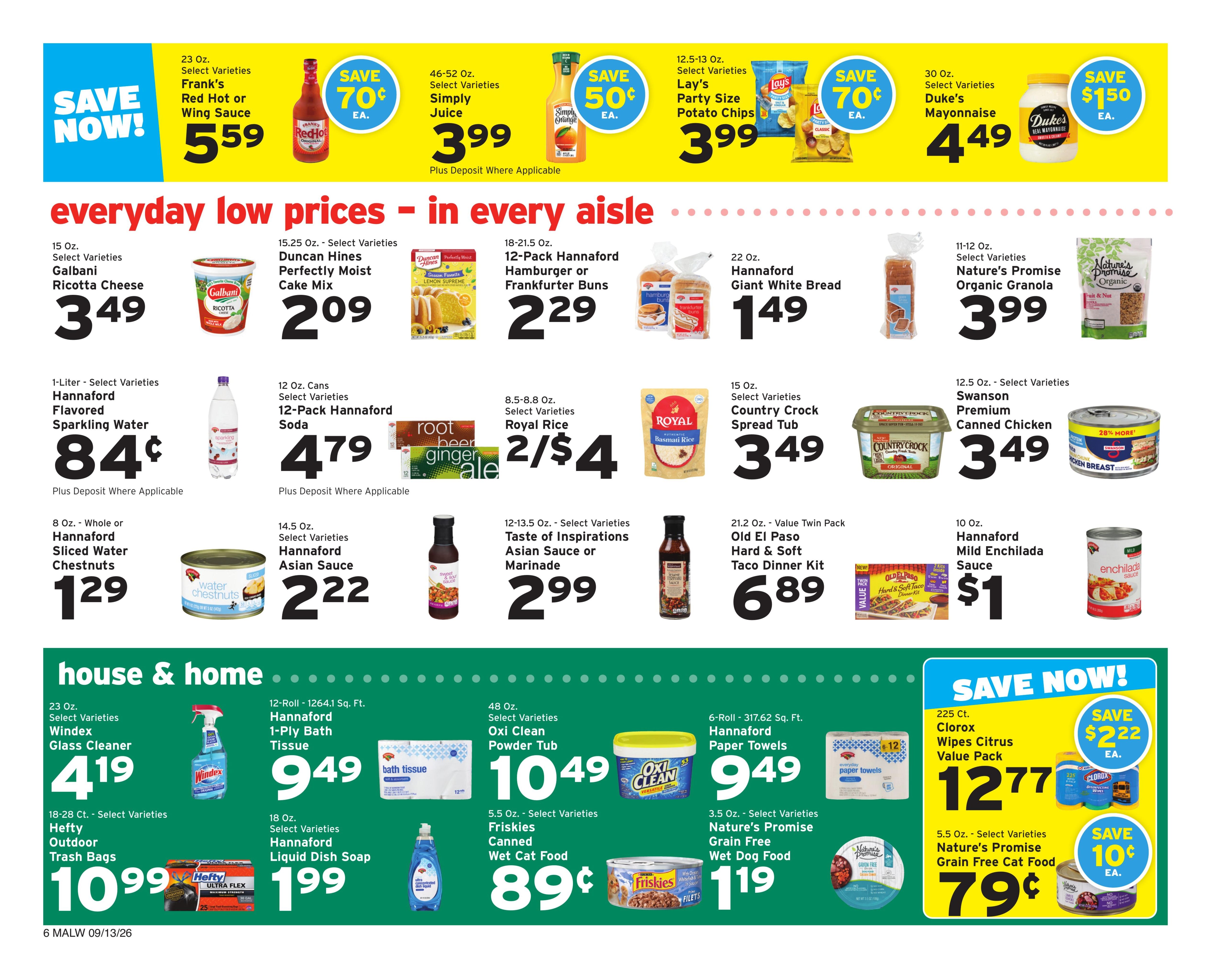 Hannaford (Athol Area, MA) Week 38 Weekly Ad September 13 - 19, 2026