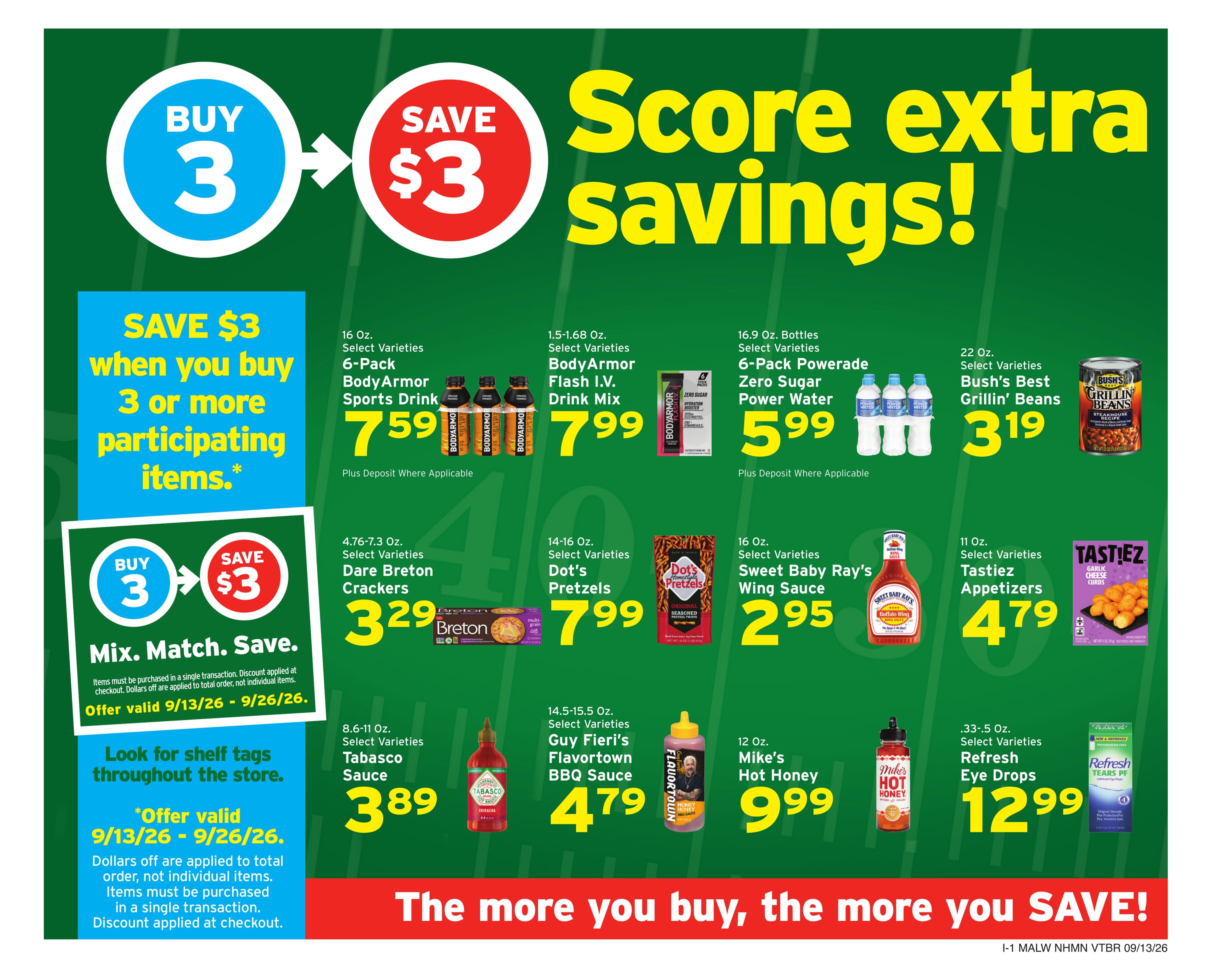 Hannaford (Athol Area, MA) Week 38 Weekly Ad September 13 - 19, 2026